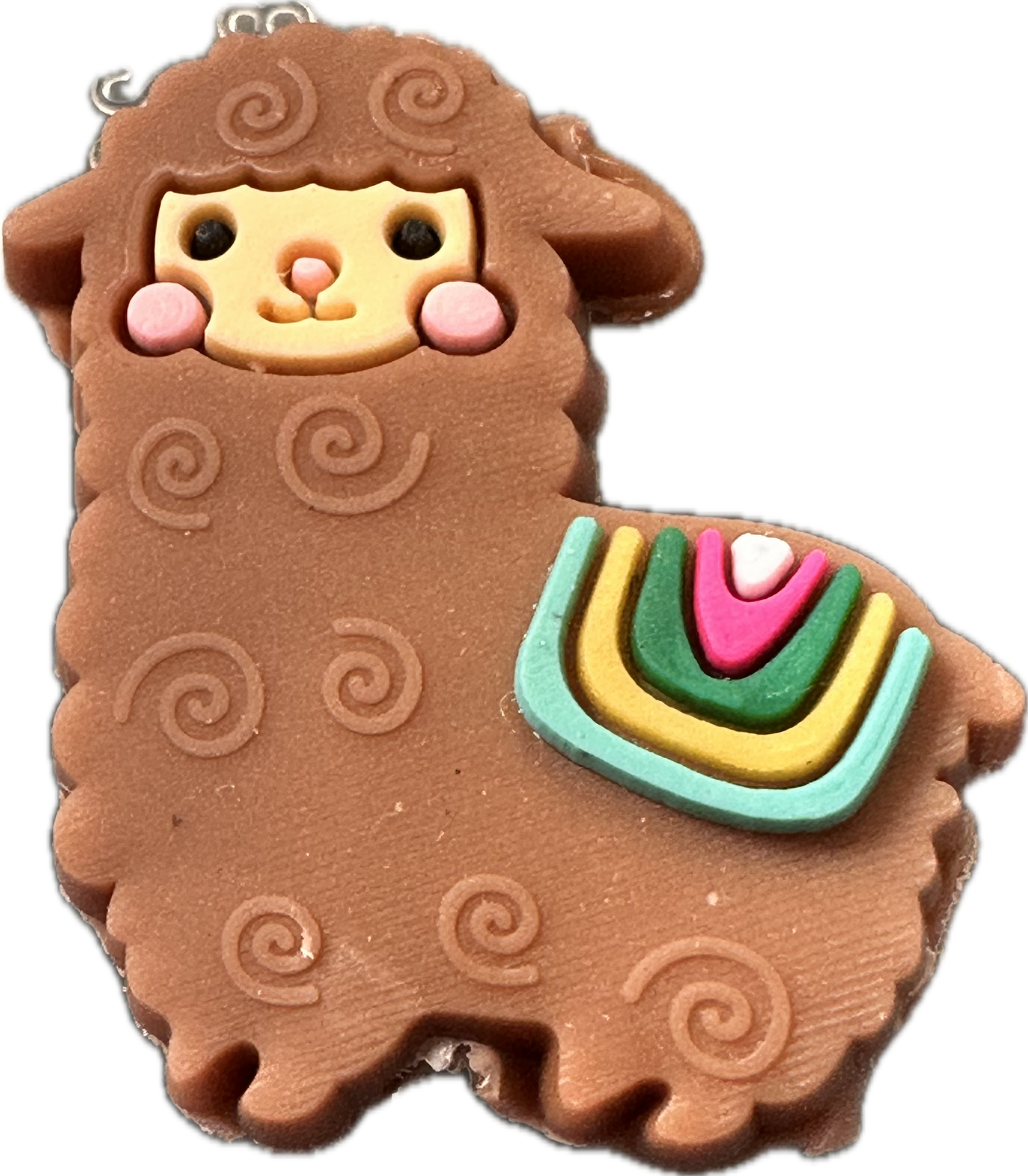 llama Focal Bead/ beadable pen/ Silicone bead/ keychain bead/ llama style #2