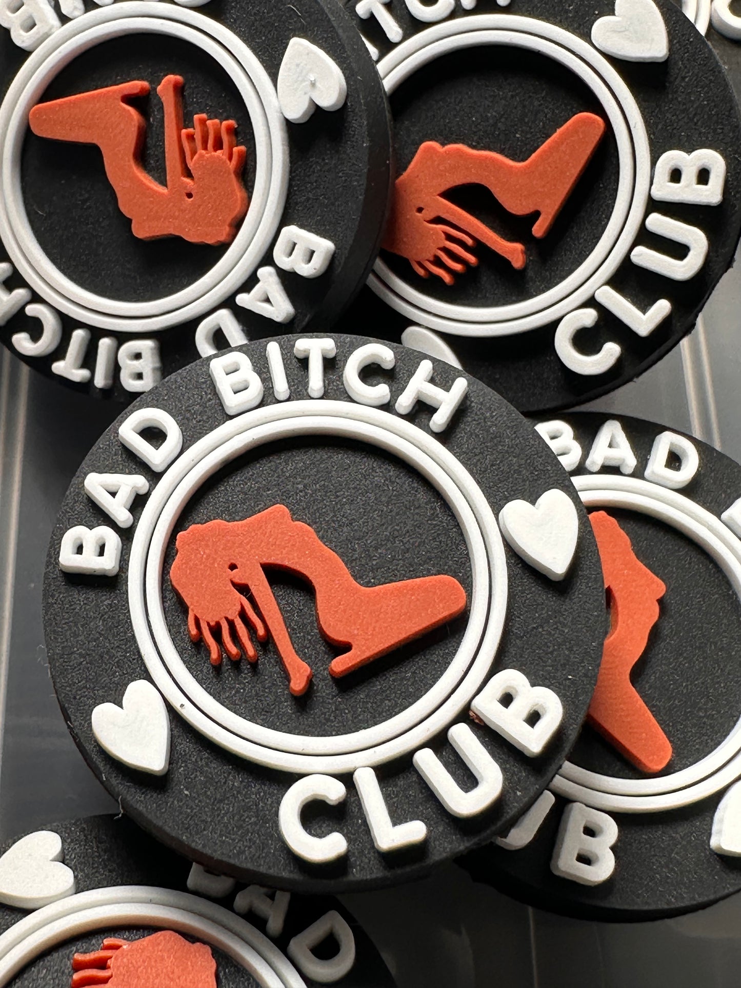 Bad B Club Focal Bead for beadable pen/ Silicone bead/keychain bead/ Dancer/ Exotic dancer