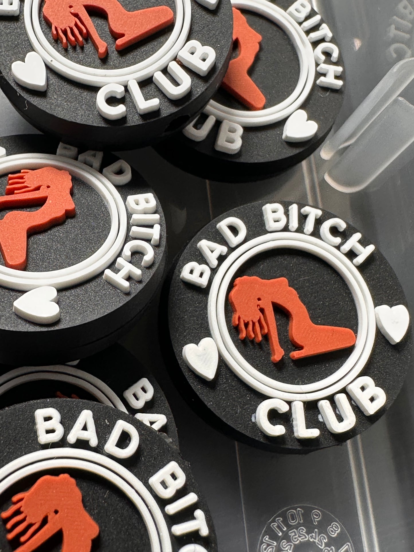 Bad B Club Focal Bead for beadable pen/ Silicone bead/keychain bead/ Dancer/ Exotic dancer