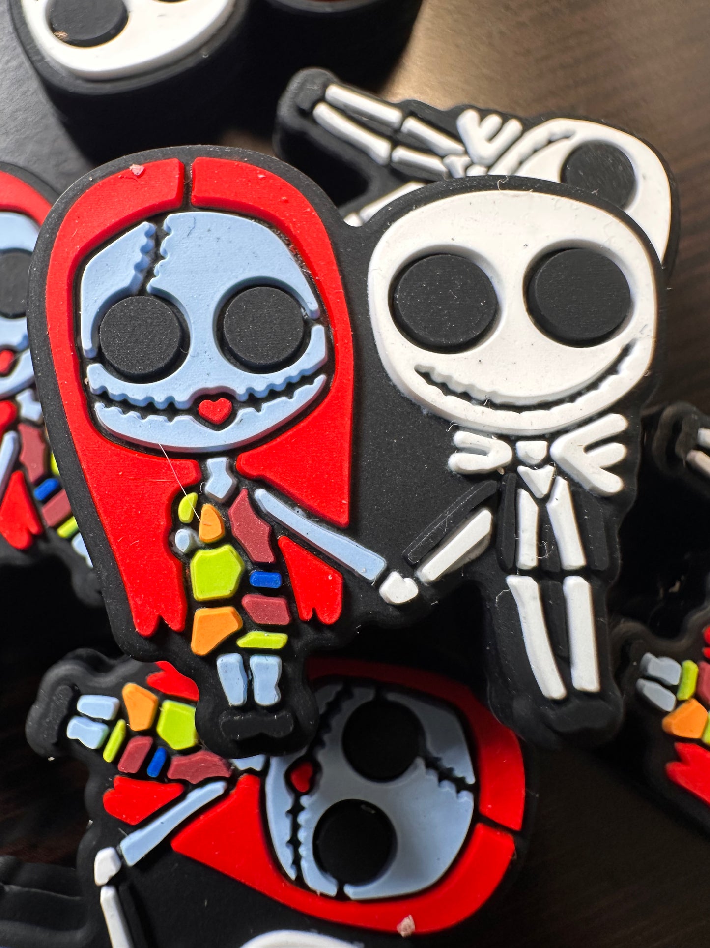 Scary couple / Focal Bead/ beadable pen/ Silicone bead/ keychain bead/horror/ #2