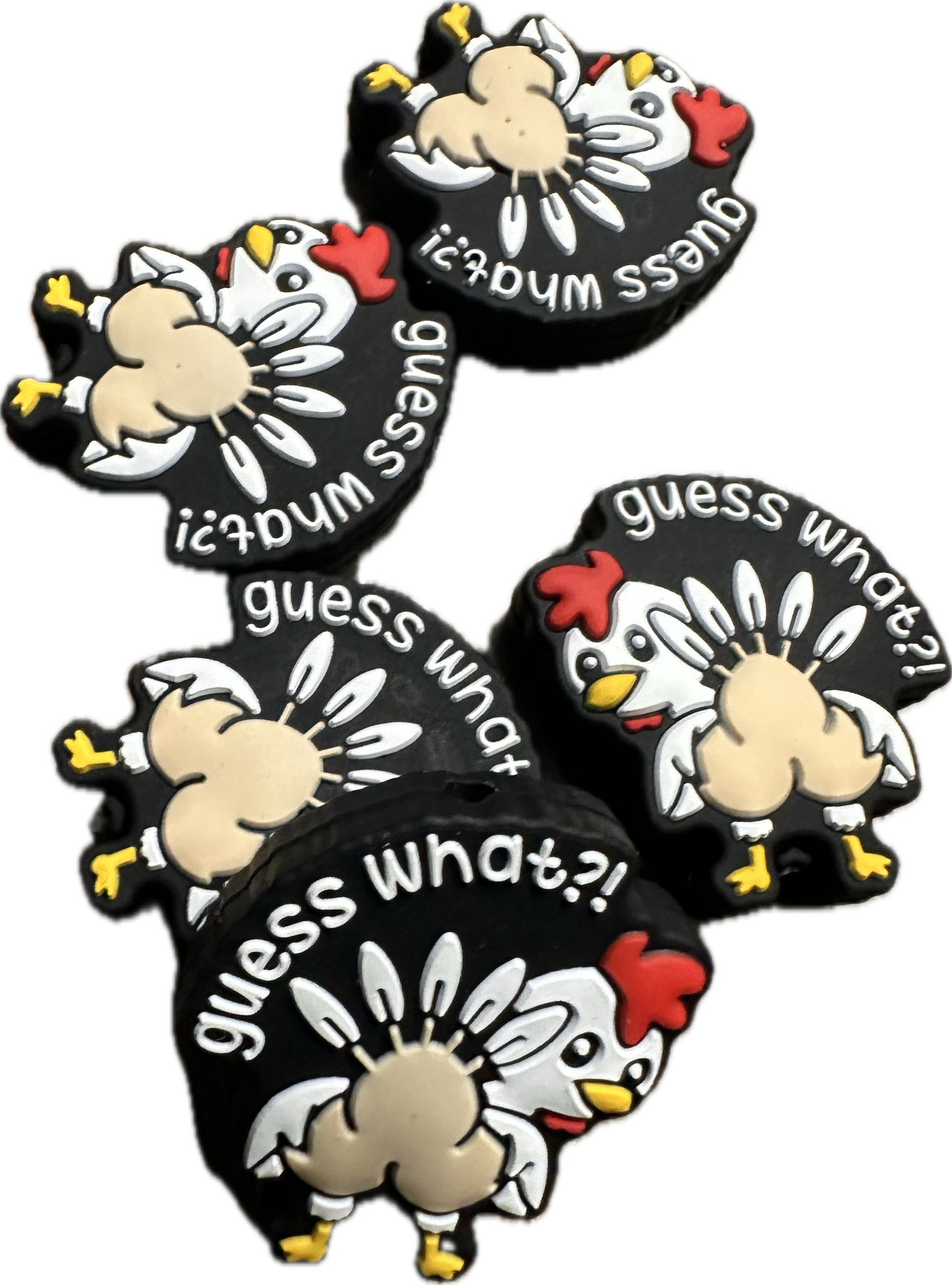 Chicken Butt Focal Bead / silicone focal bead/pen bead