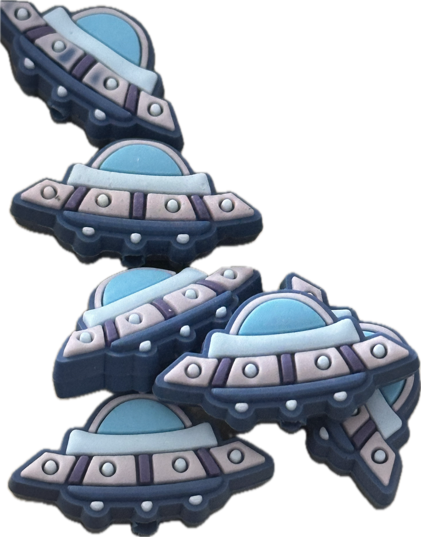 Spaceship Focal Bead/beadable pen/Silicone bead/ keychain bead/ UFO