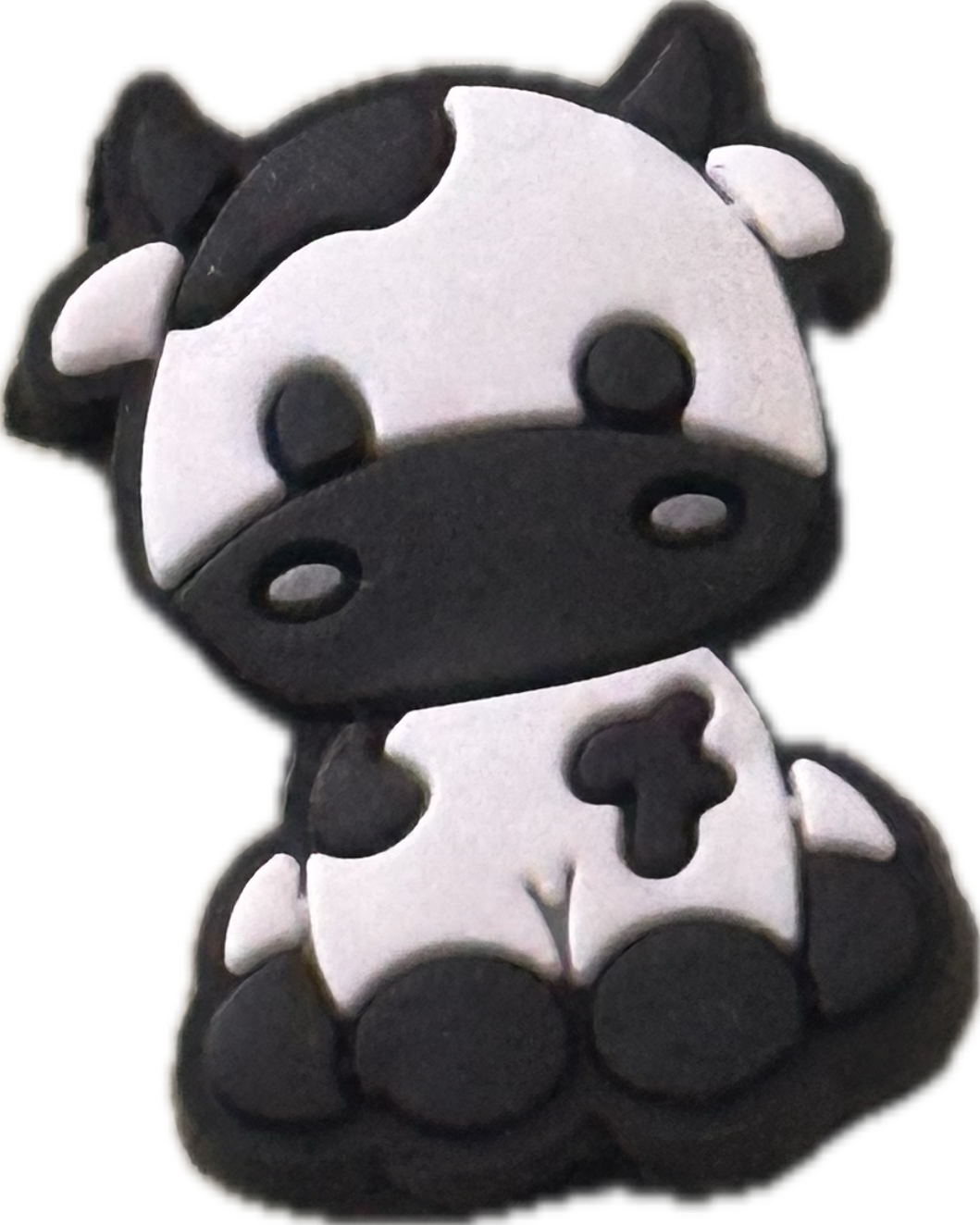 Black and white cows / Focal Bead/ beadable pen/ Silicone bead/ keychain bead/ animal/ farm/