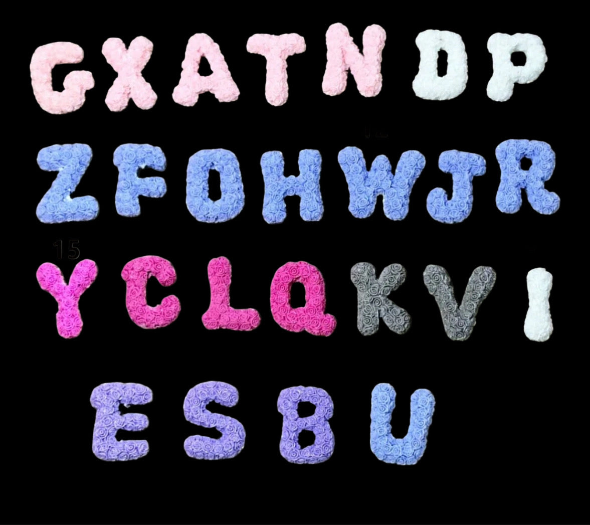 Alphabet letters beads/ hole top to bottom/ perfect for beadable pens and keychain DIY/ choose your letters to personalize your project