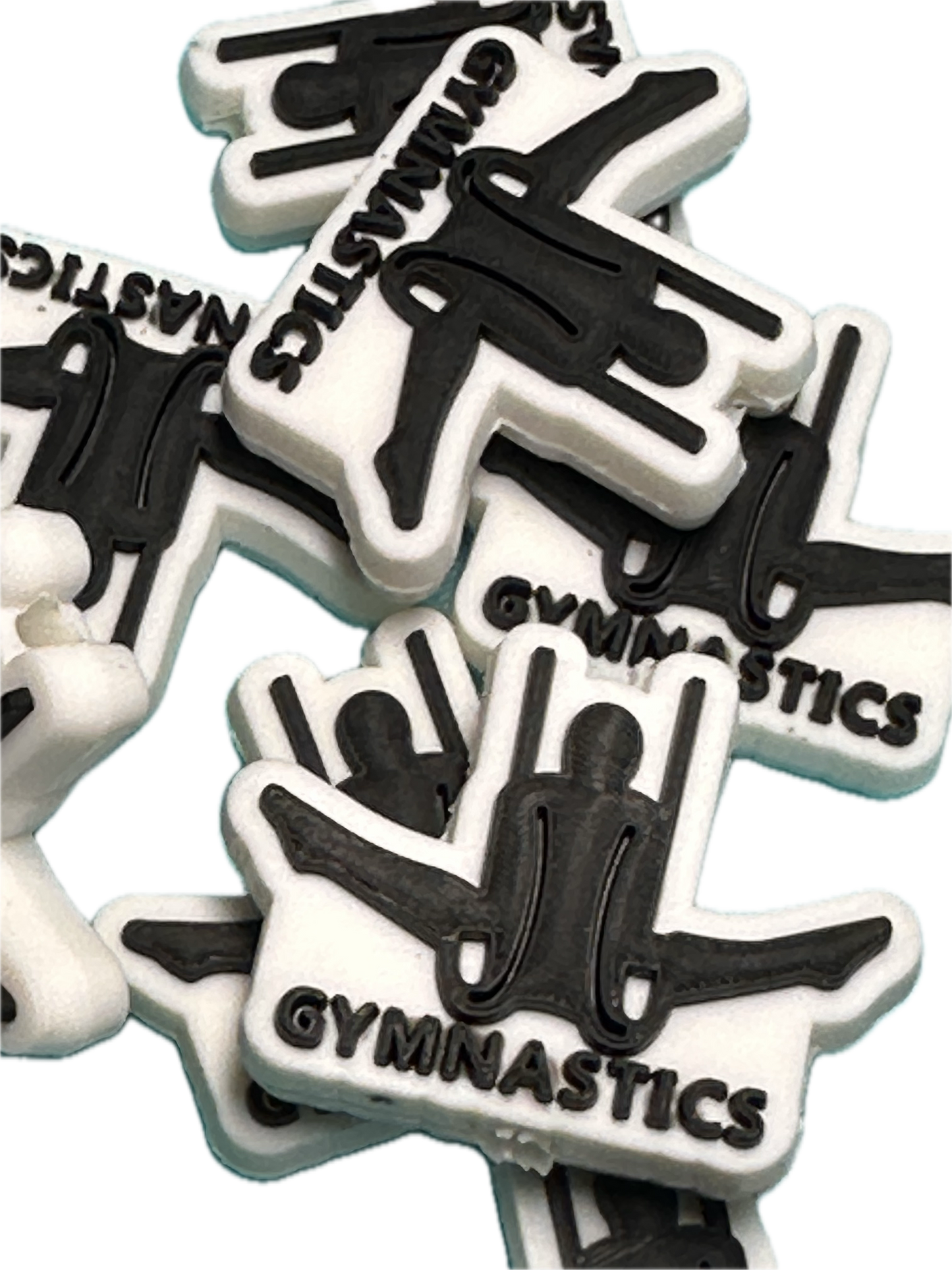 Gymnastics Focal Bead/ beadable pen/ Silicone bead/ keychain bead/ gymnasts #1