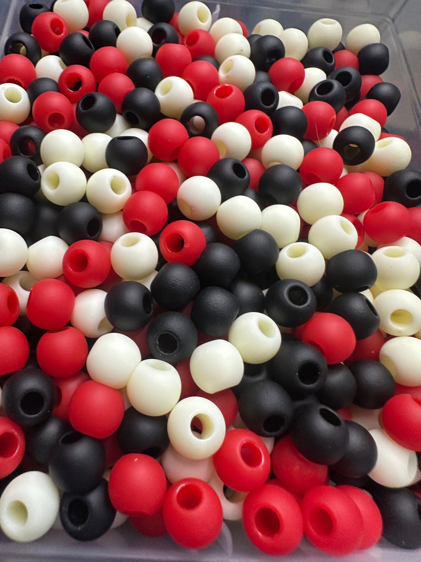 Georgia colors barrel shaped beads/10mm beads/ beadable pen/ keychain bead/ large hole acrylic beads