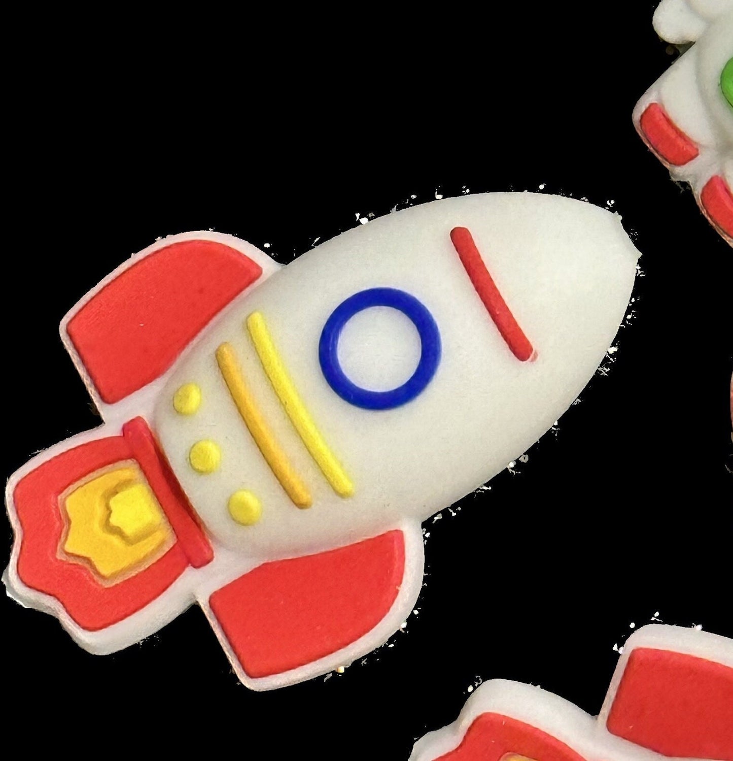 Spaceship focal bead/ bling pens/ keychain/ silicone bead /space shuttle/ rocket
