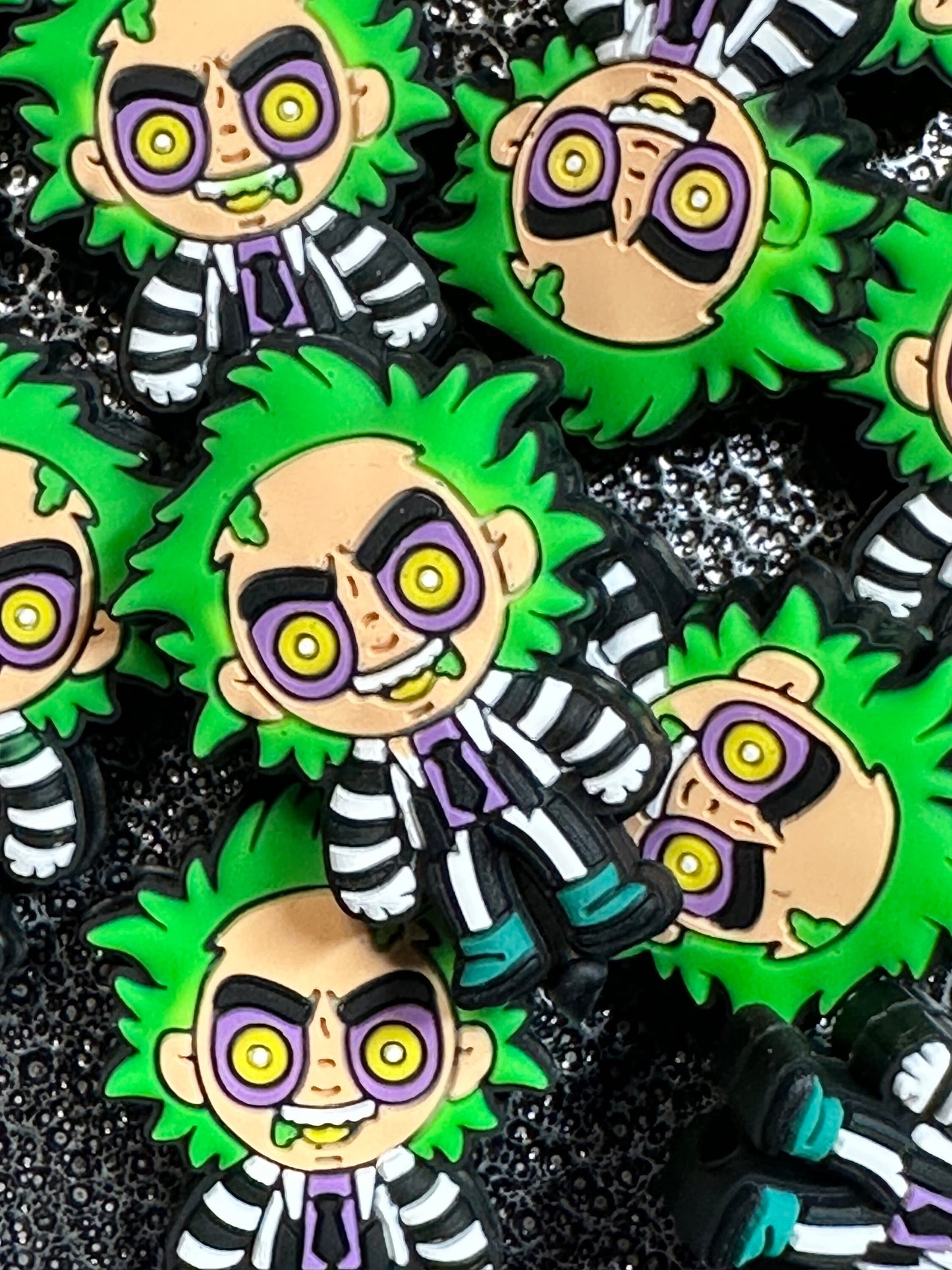 Scary / Focal Bead/ beadable pen/ Silicone bead/ keychain bead/ scary guy/