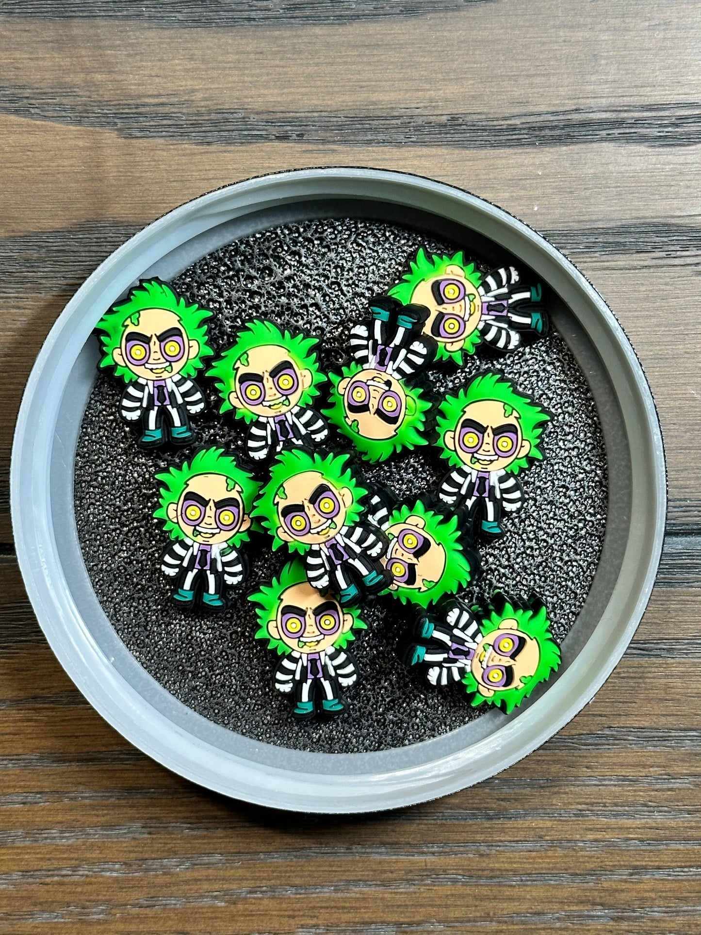 Scary / Focal Bead/ beadable pen/ Silicone bead/ keychain bead/ scary guy/