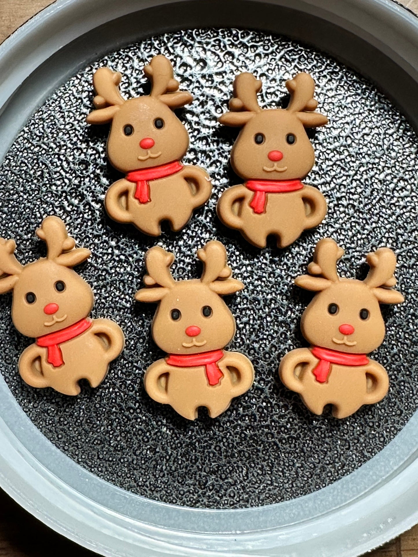 Christmas Reindeer/ Rudy/ Focal Bead/ beadable pen/ Silicone bead/ keychain bead/ vintage truck/ Christmas