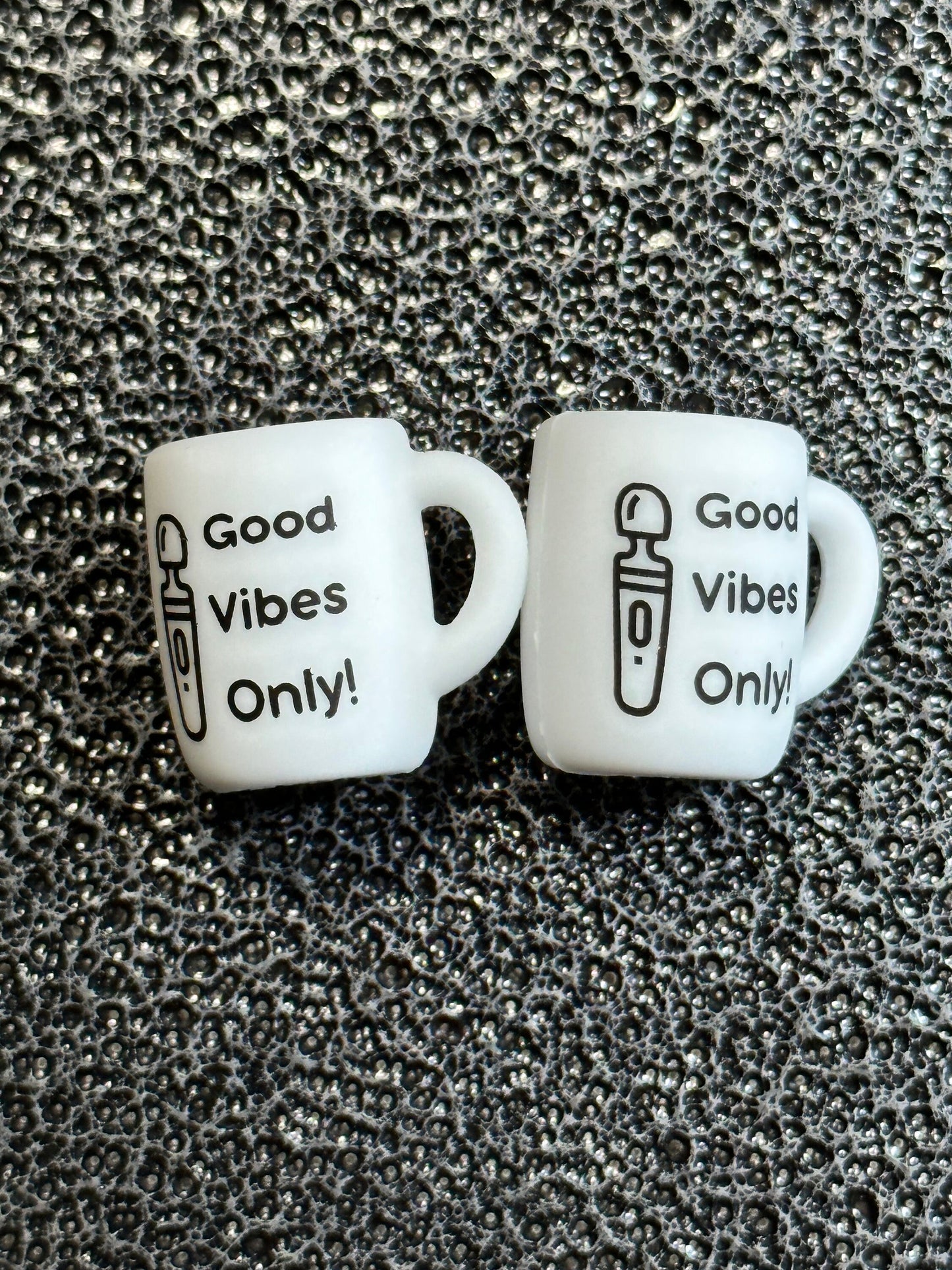 naughty bead/ mug Focal Bead/ beadable pen/ Silicone bead/ coffee cup/ keychain bead/ mom/ good vibes only / naughty