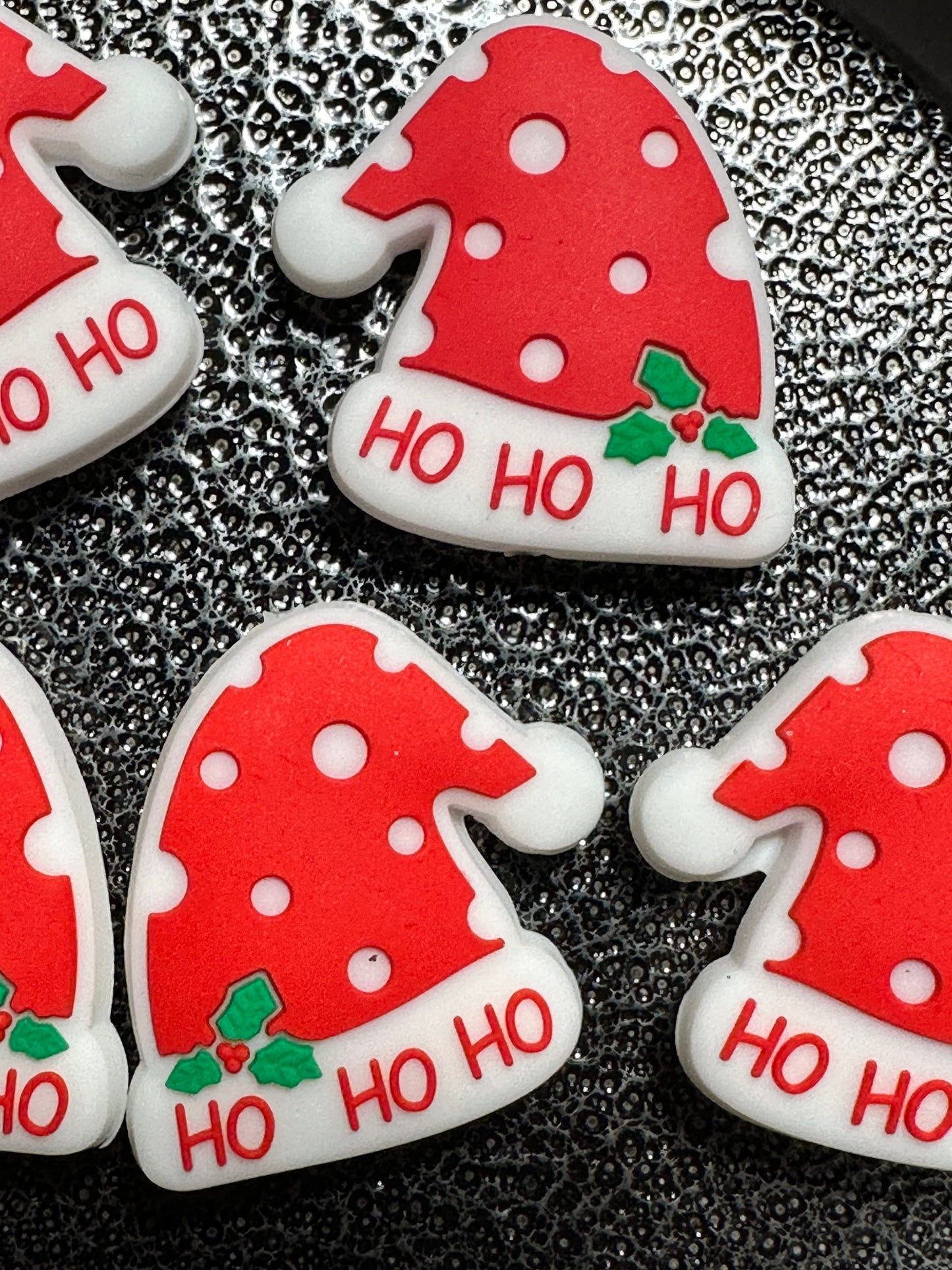 Christmas/ Santa Hat/ Focal Bead/ beadable pen/ Silicone bead/ keychain bead/ vintage truck/ Christmas