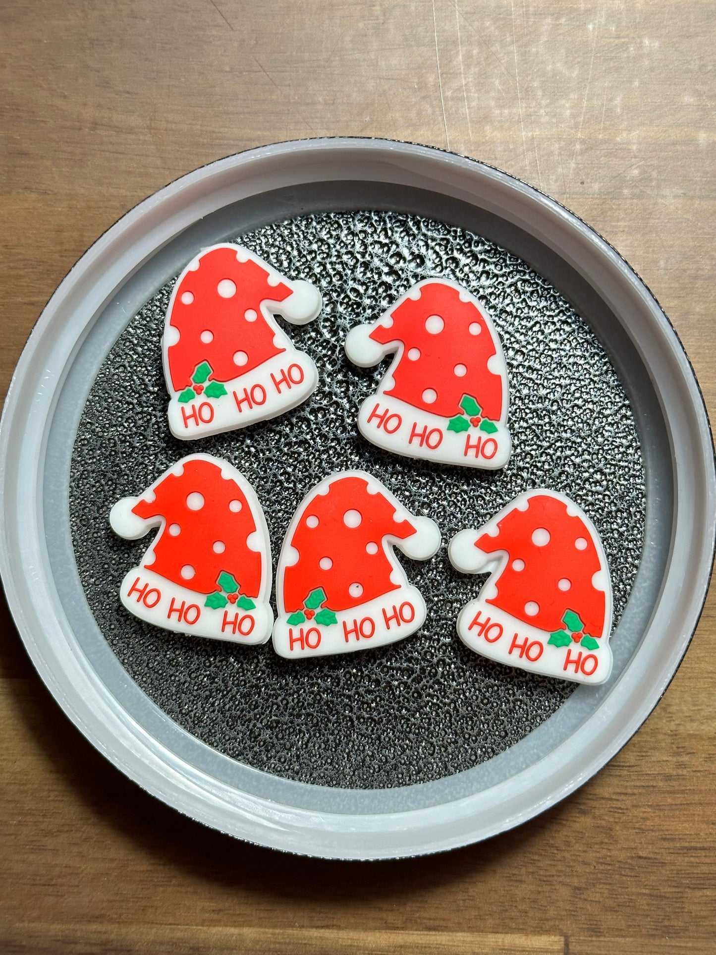 Christmas/ Santa Hat/ Focal Bead/ beadable pen/ Silicone bead/ keychain bead/ vintage truck/ Christmas