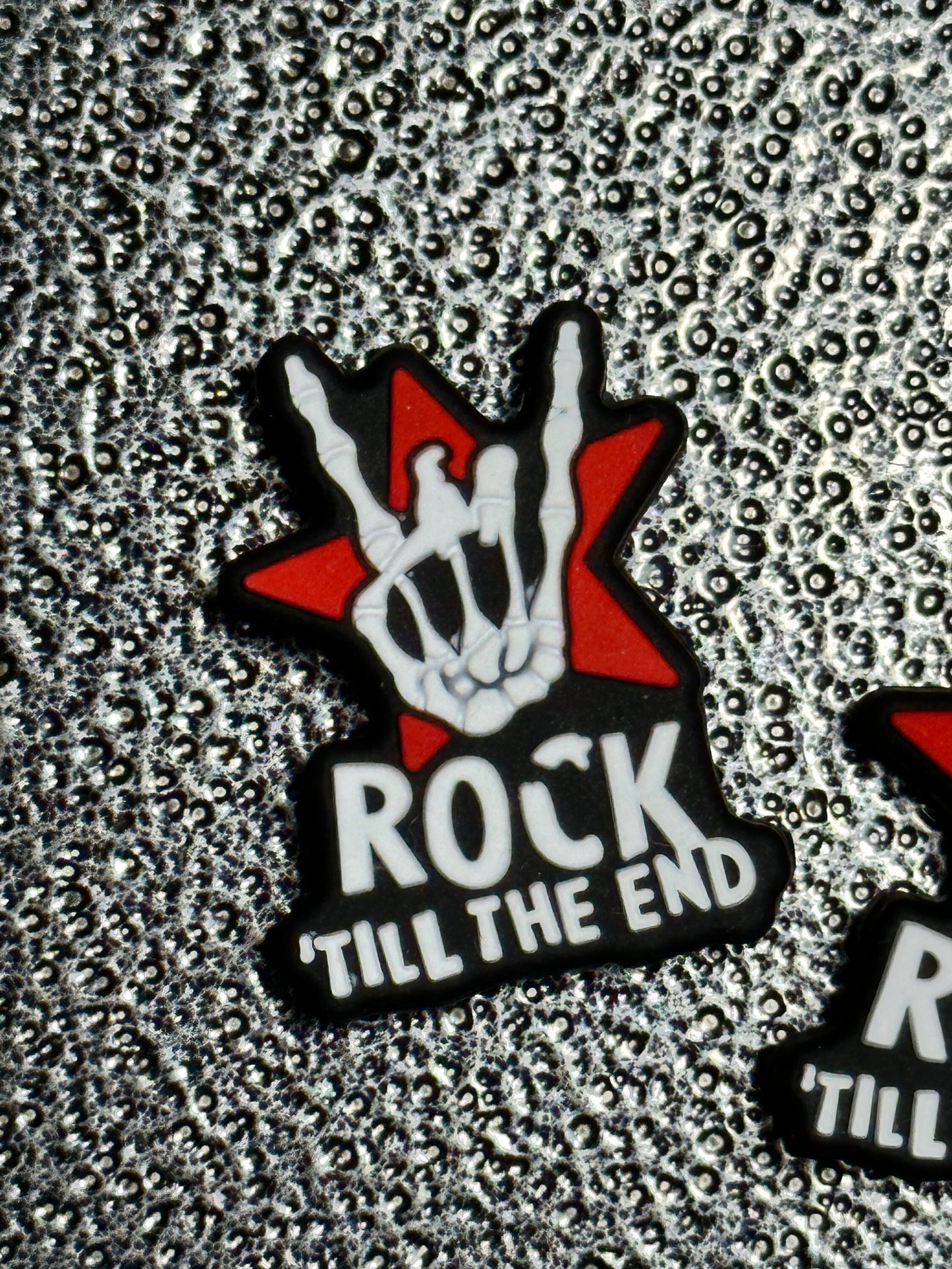 You Rock/ Focal Bead/ beadable pen/ Silicone bead/ keychain bead/ skeleton/