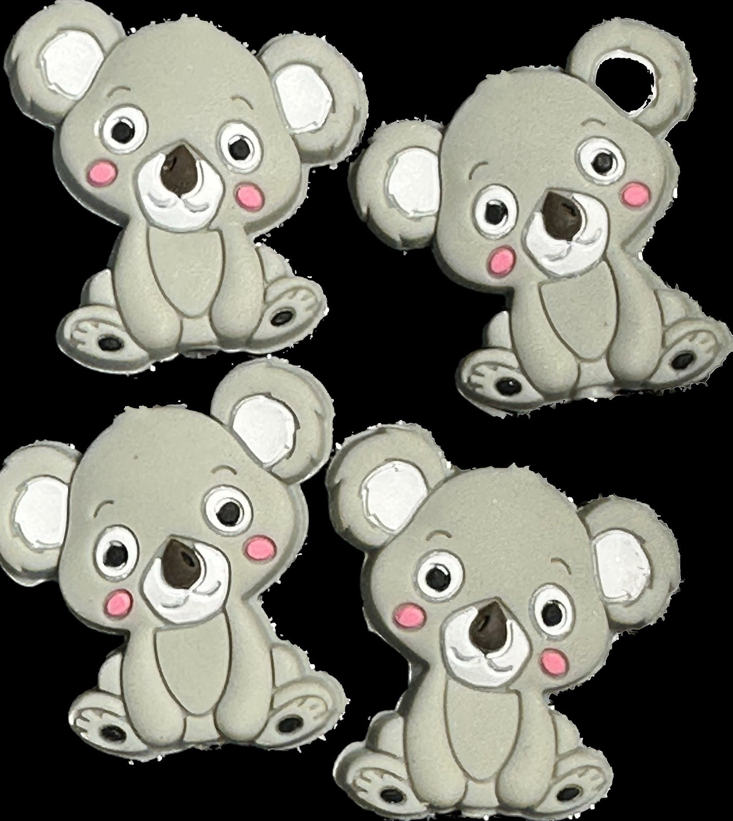 Koala bear / Focal Bead/ beadable pen/ Silicone bead/ keychain bead/ cute bear