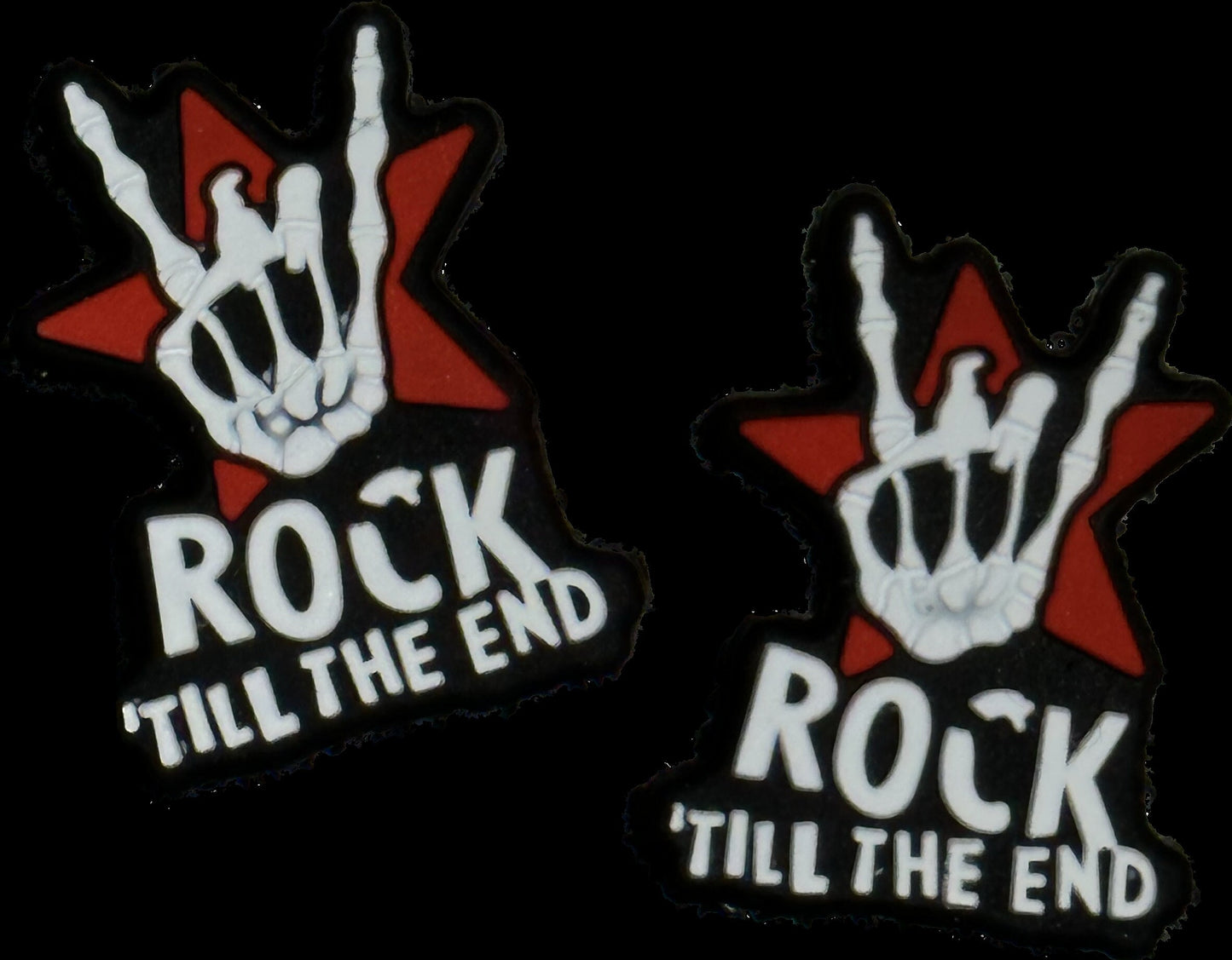 You Rock/ Focal Bead/ beadable pen/ Silicone bead/ keychain bead/ skeleton/