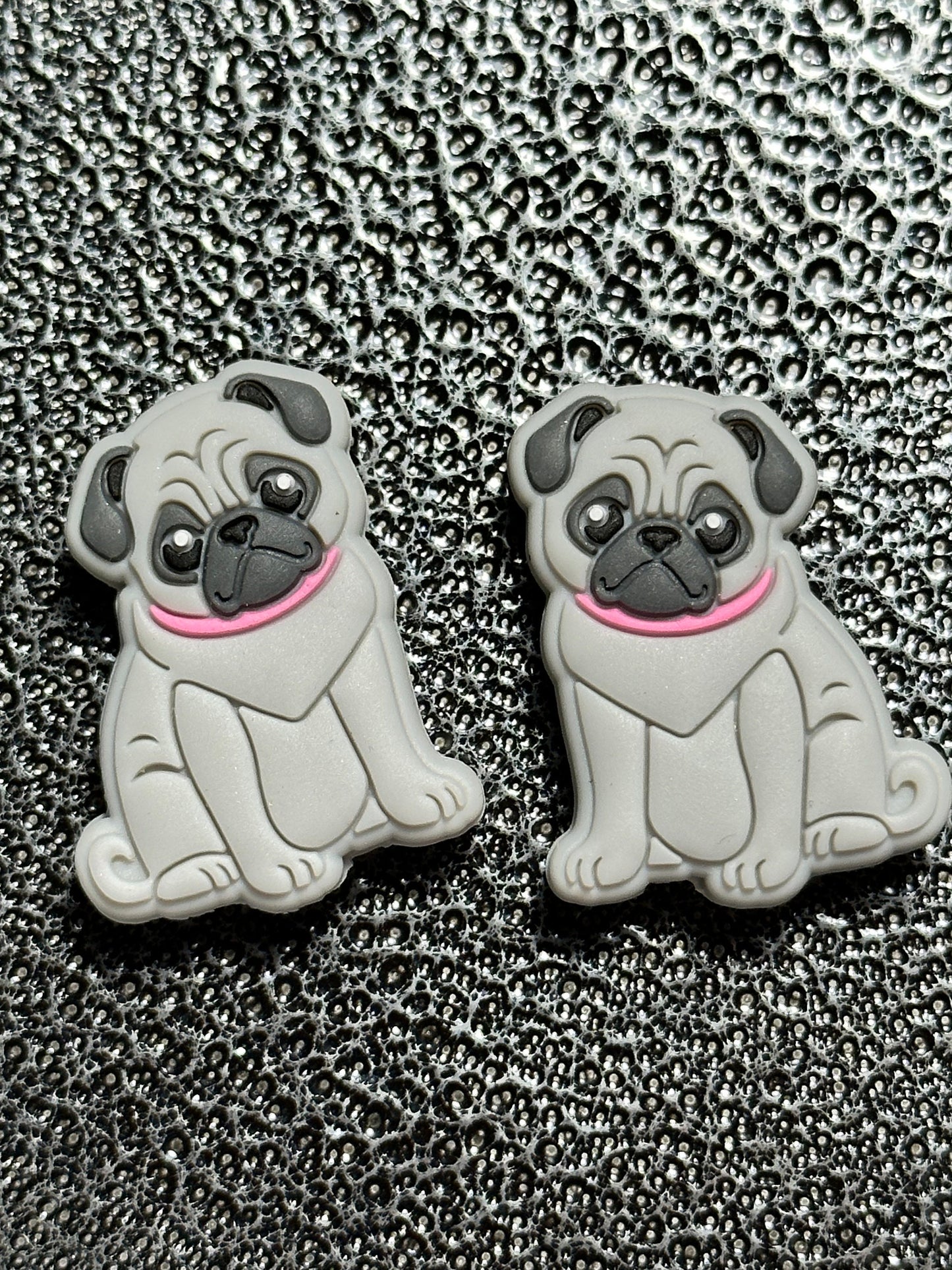 Pug dog focal beads/ Focal Bead/ beadable pen/ Silicone bead/ keychain bead/ pet/ pug/ puppy