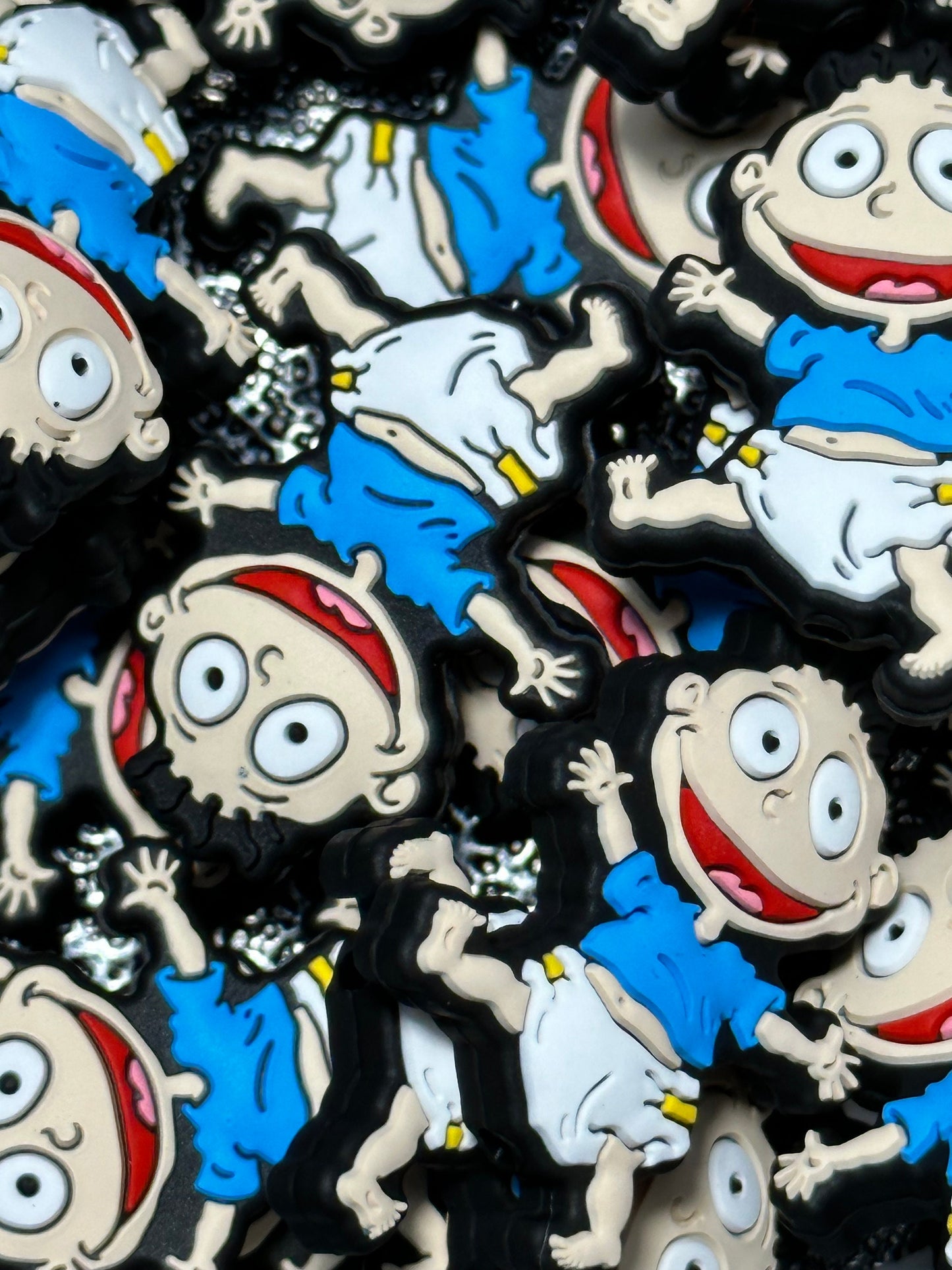 Baby boy / Focal Bead/ beadable pen/ Silicone bead/ keychain bead/baby in diaper/