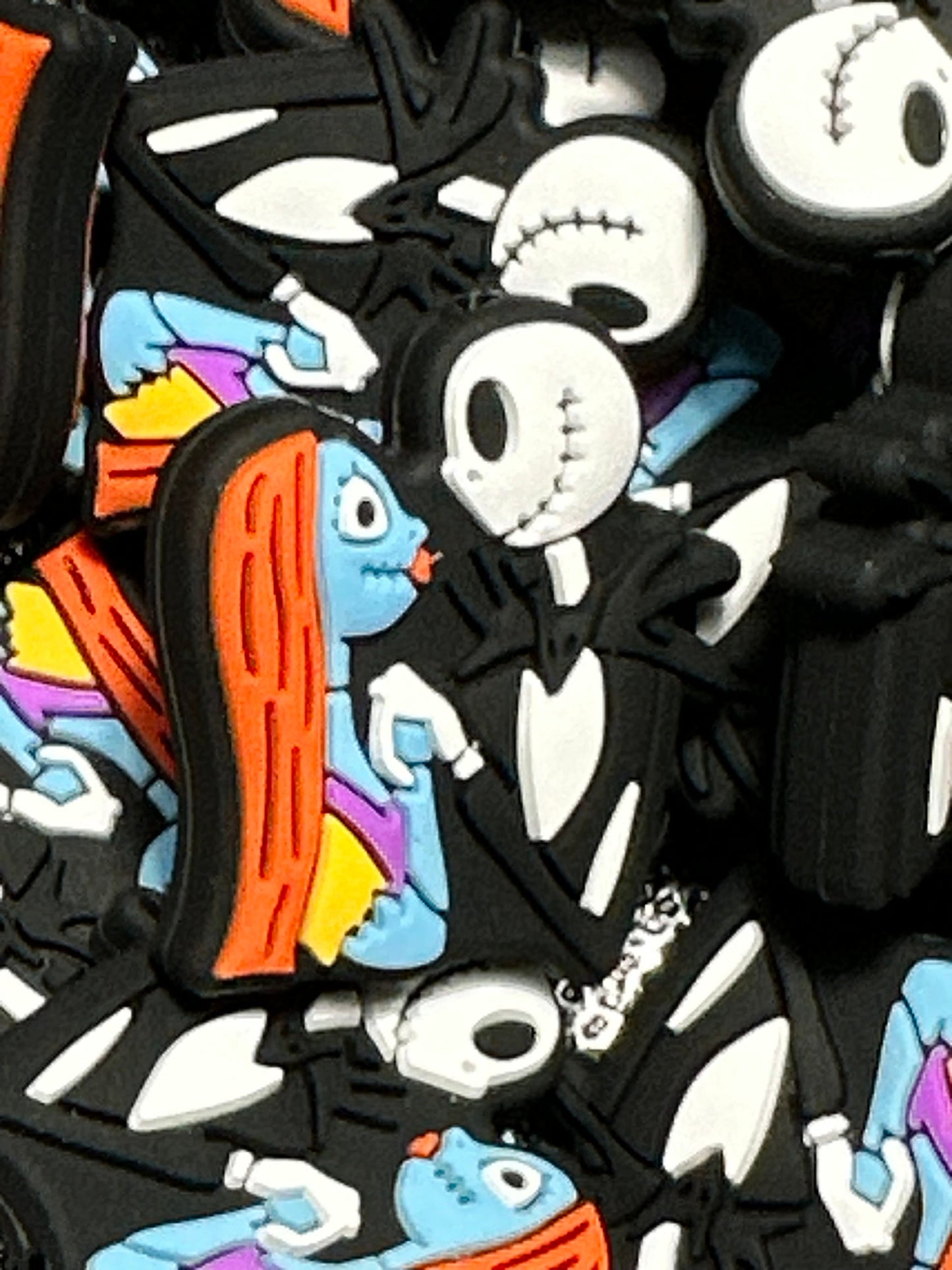 Scary couple / Focal Bead/ beadable pen/ Silicone bead/ keychain bead/horror/
