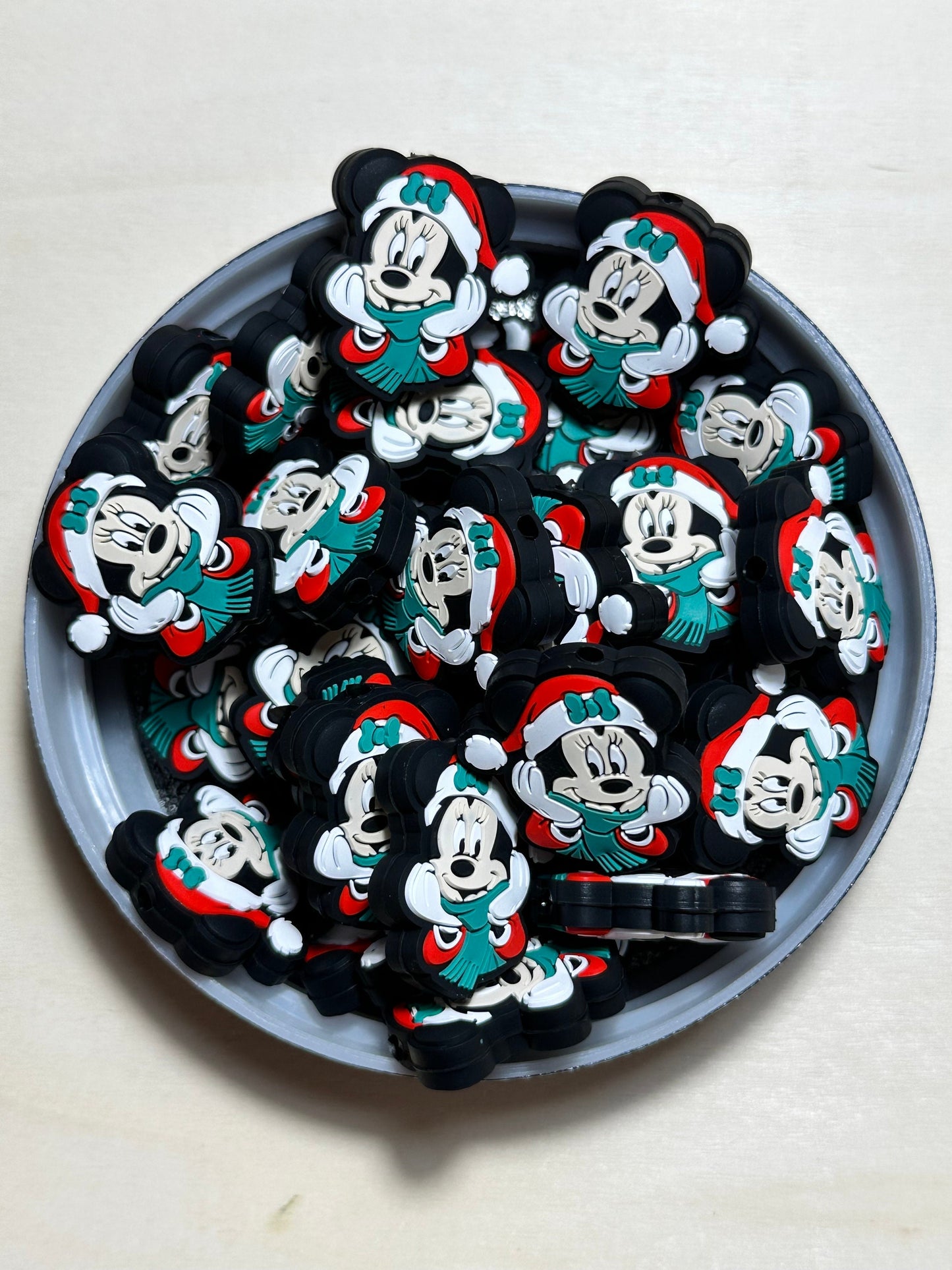 Christmas/ Holiday/ Focal Bead/ beadable pen/ Silicone bead/ keychain bead/ Christmas