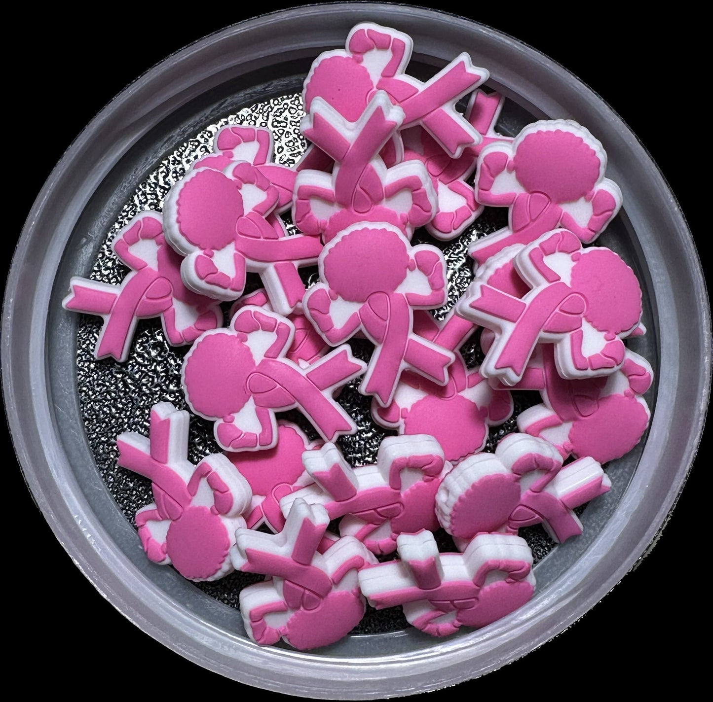 Cancer Survivor / Focal Bead/ beadable pen/ Silicone bead/ keychain bead/ Pink ribbon/ breast cancer