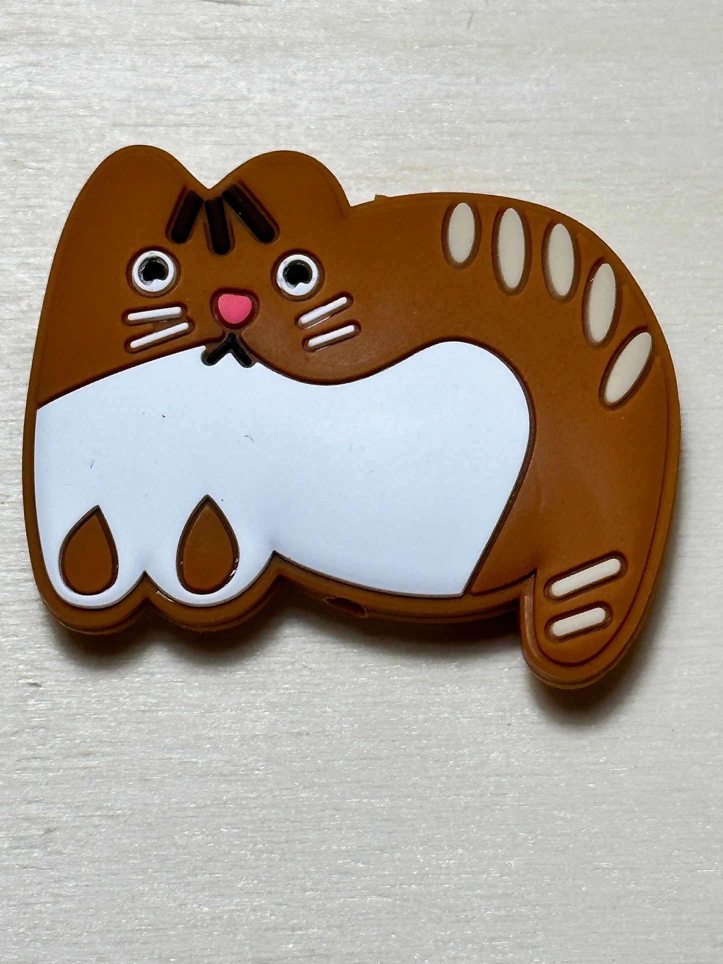 Cat/Focal Bead/ beadable pen/ Silicone bead/ keychain beads/ kitty cat