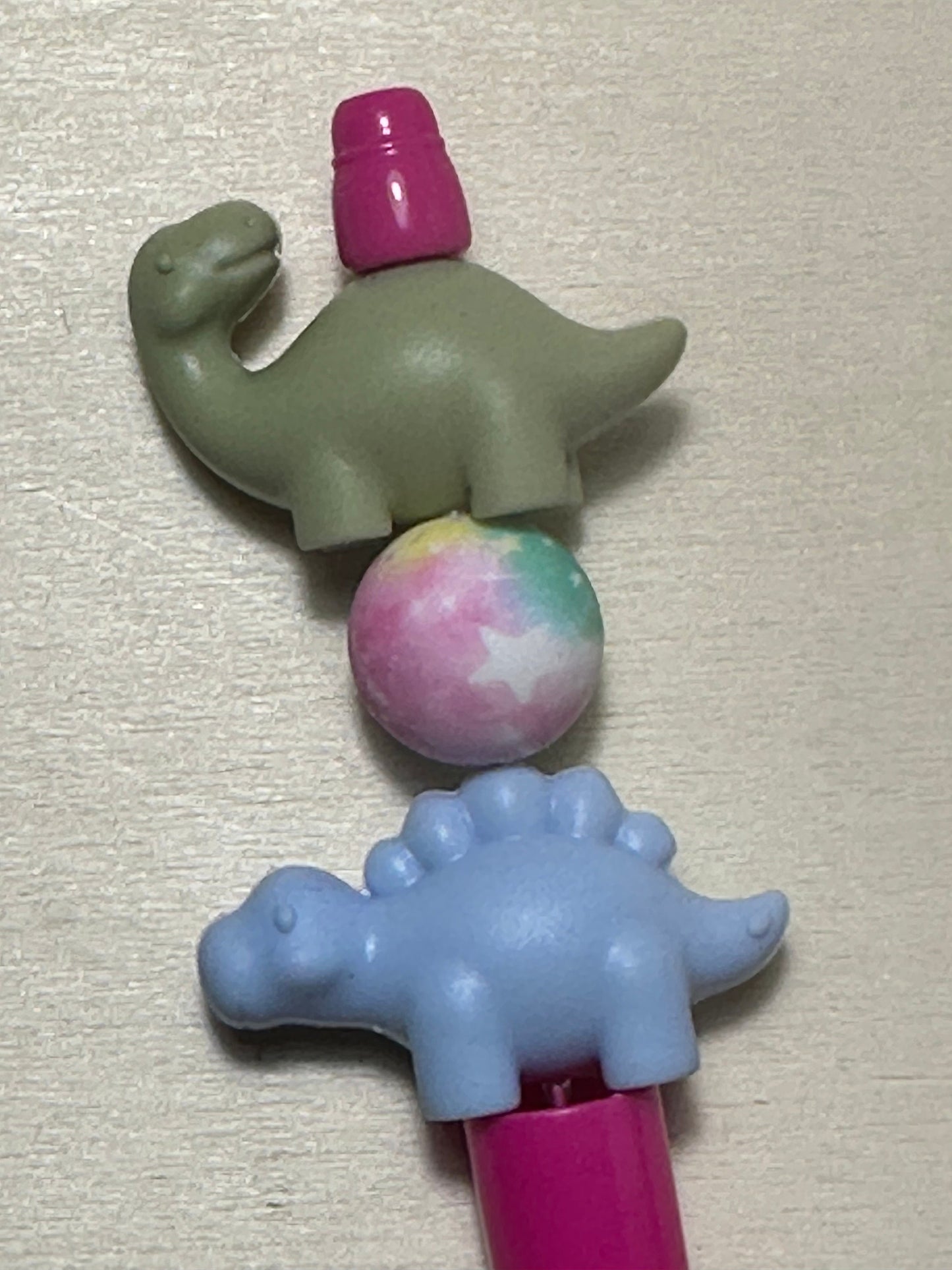 DINOSAUR 2 / Focal Bead/ beadable pen/ Silicone bead/ keychain beads/