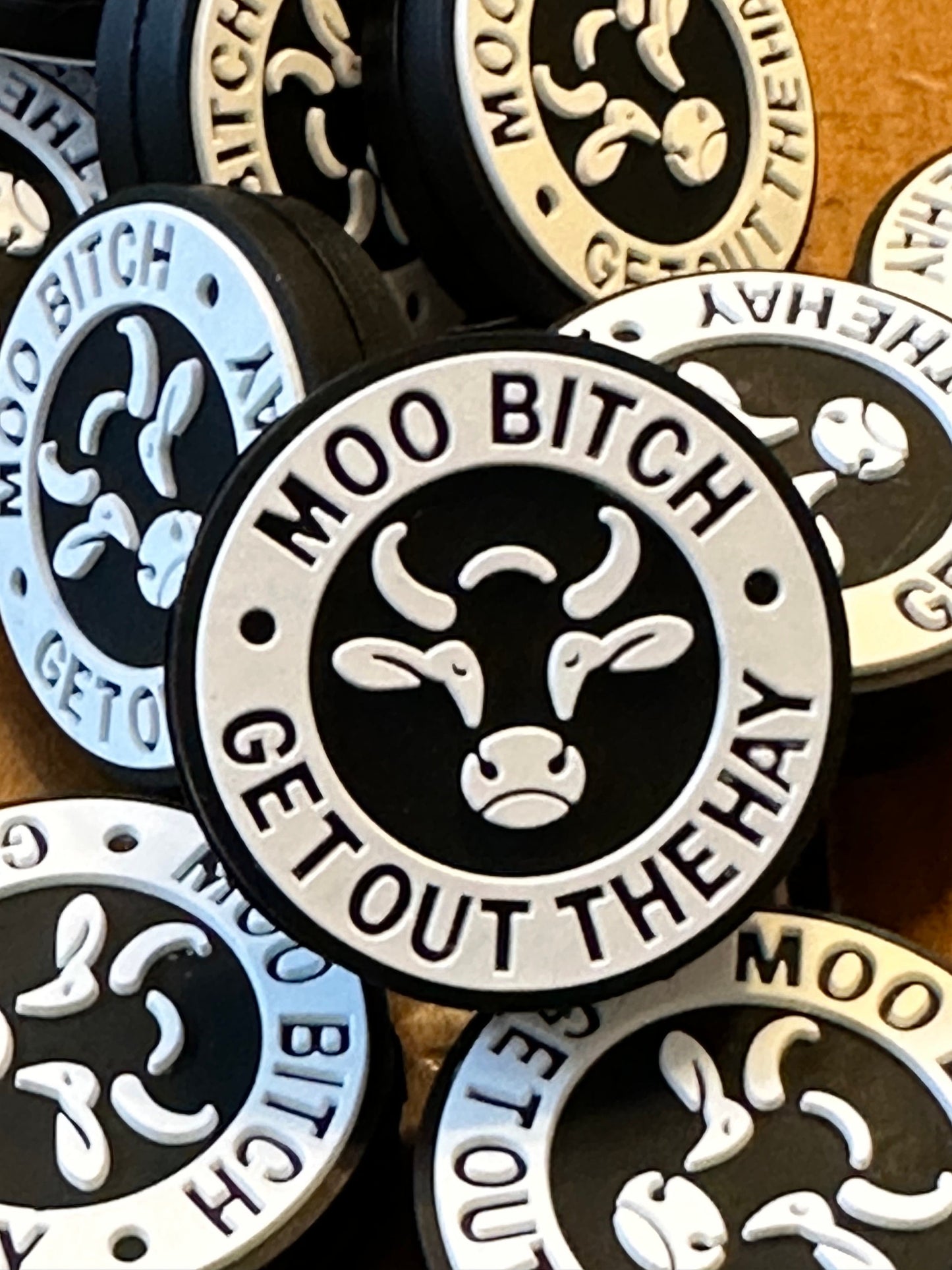 Cow/ Focal Bead/ beadable pen/ Silicone bead/ keychain bead/
