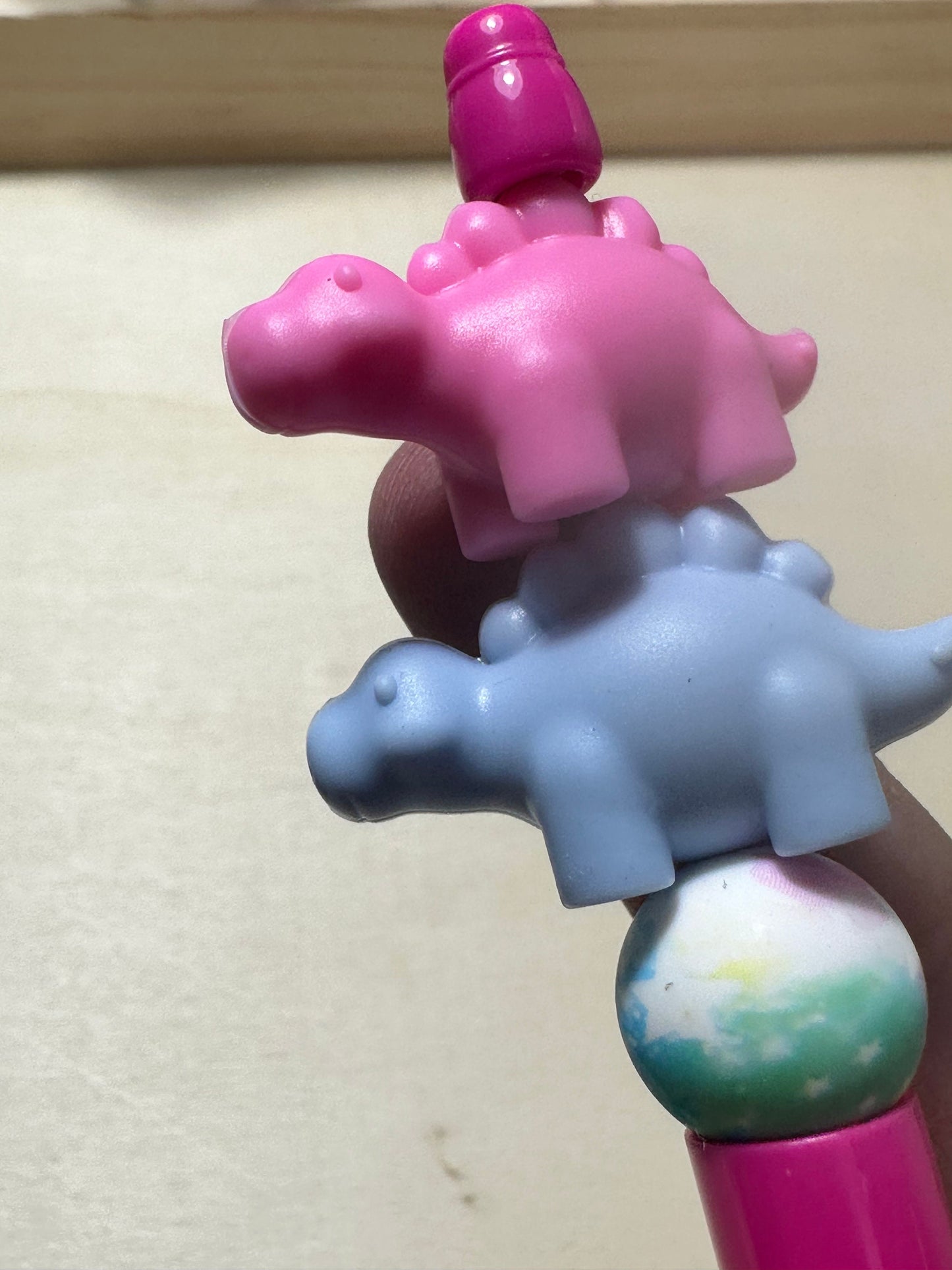 DINOSAUR 1 / Focal Bead/ beadable pen/ Silicone bead/ keychain beads/