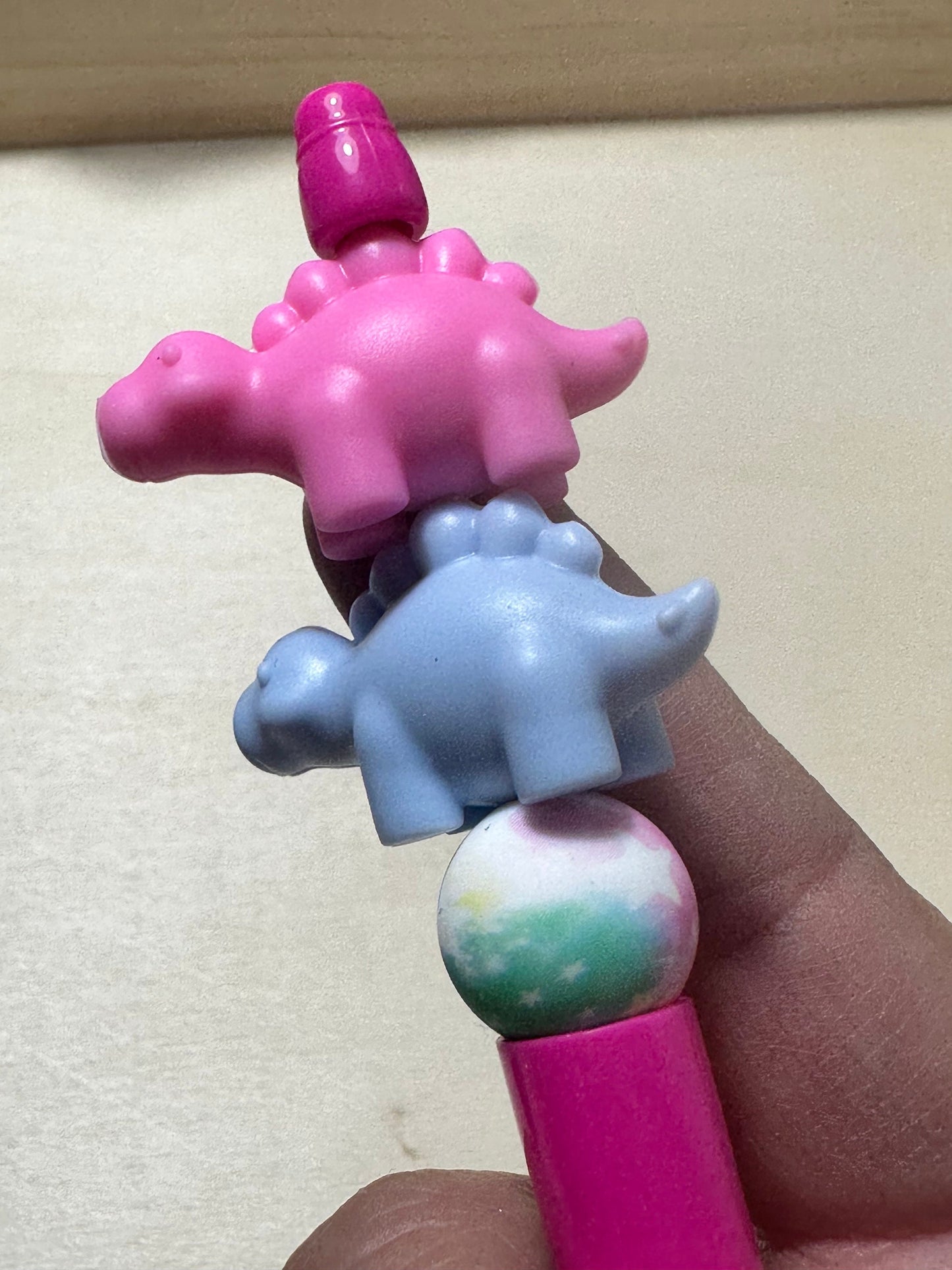 DINOSAUR 1 / Focal Bead/ beadable pen/ Silicone bead/ keychain beads/