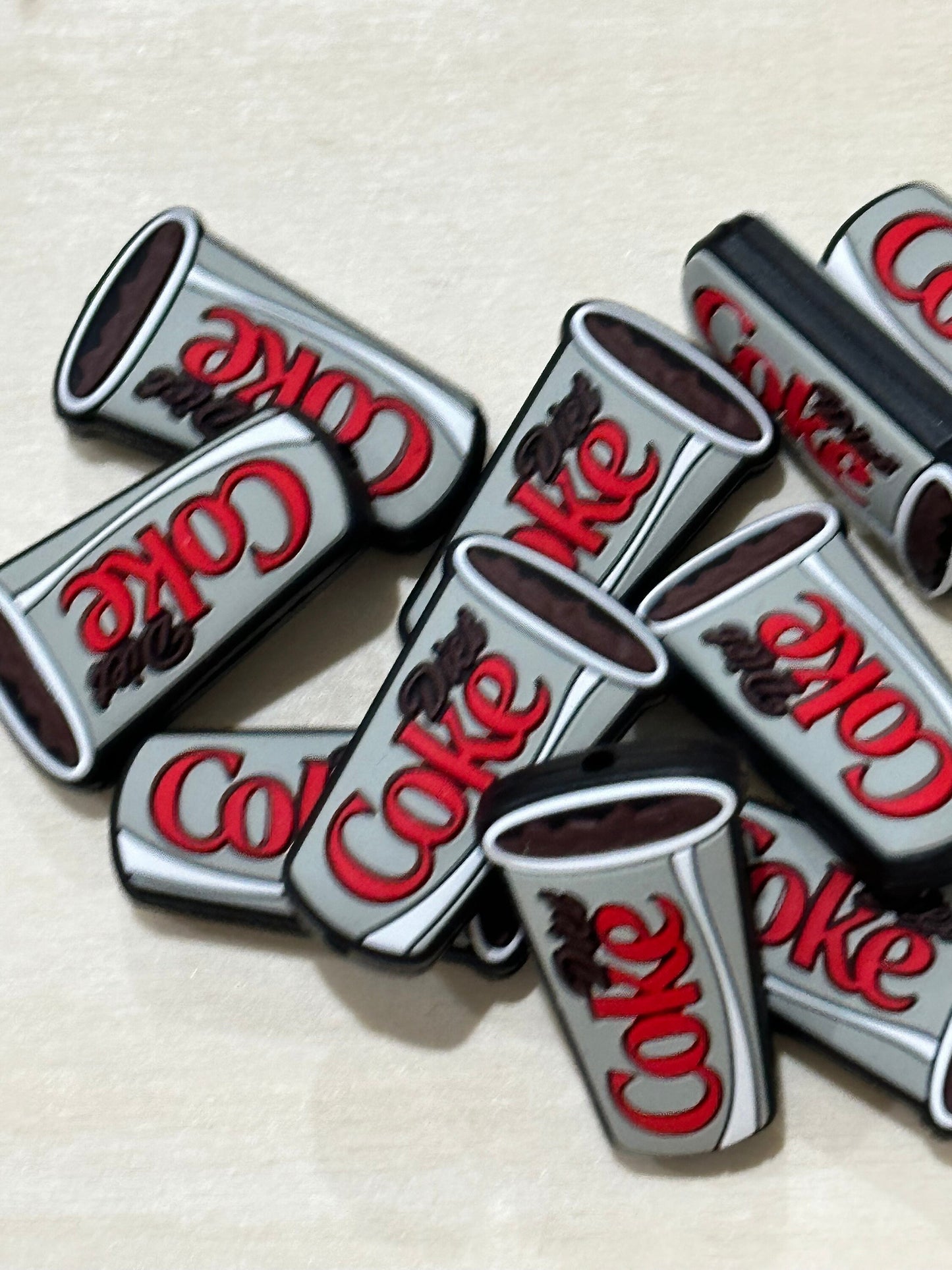 Diet Soda Focal Bead/ beadable pen/ Silicone bead/ keychain beads/ cola/ / soda/