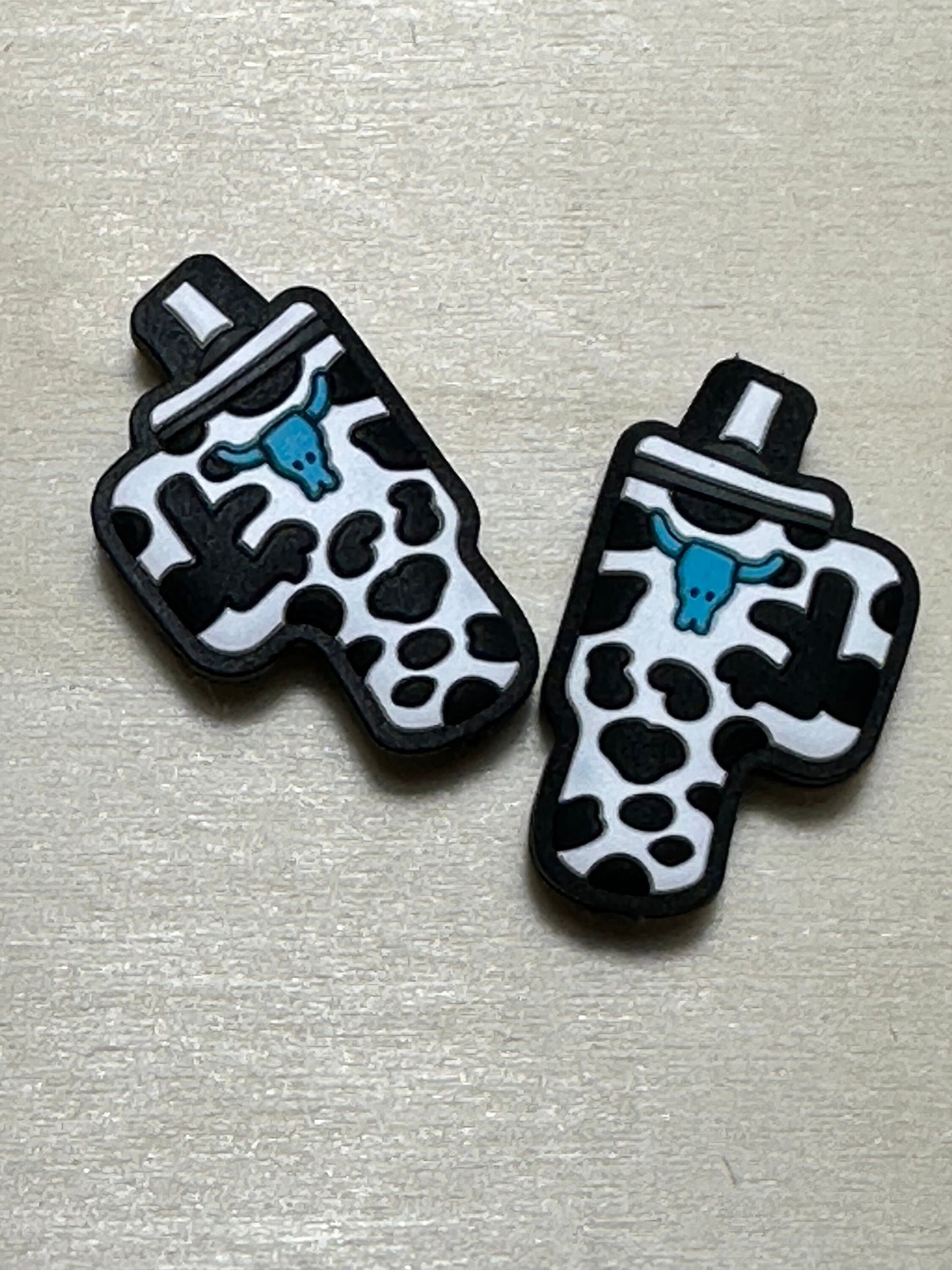 Tumbler/ jug/ mug/ Focal Bead/ beadable pen/ Silicone bead/ coffee cup/ keychain bead/ cow print/