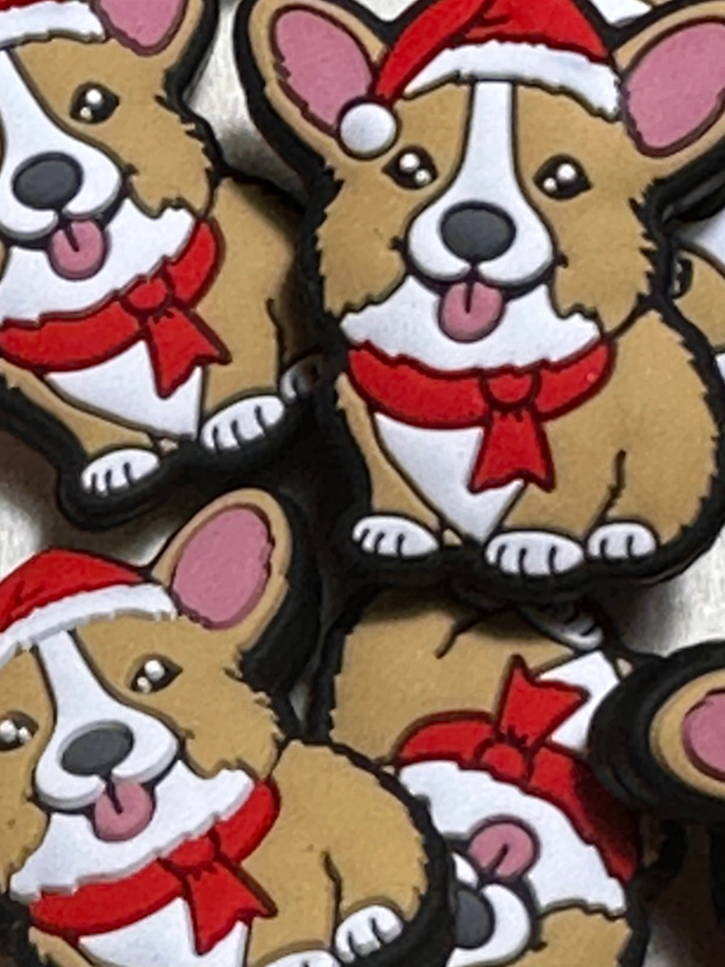 Christmas Focal Bead/ beadable pen/ Silicone bead/ animal/ keychain bead/ puppy/
