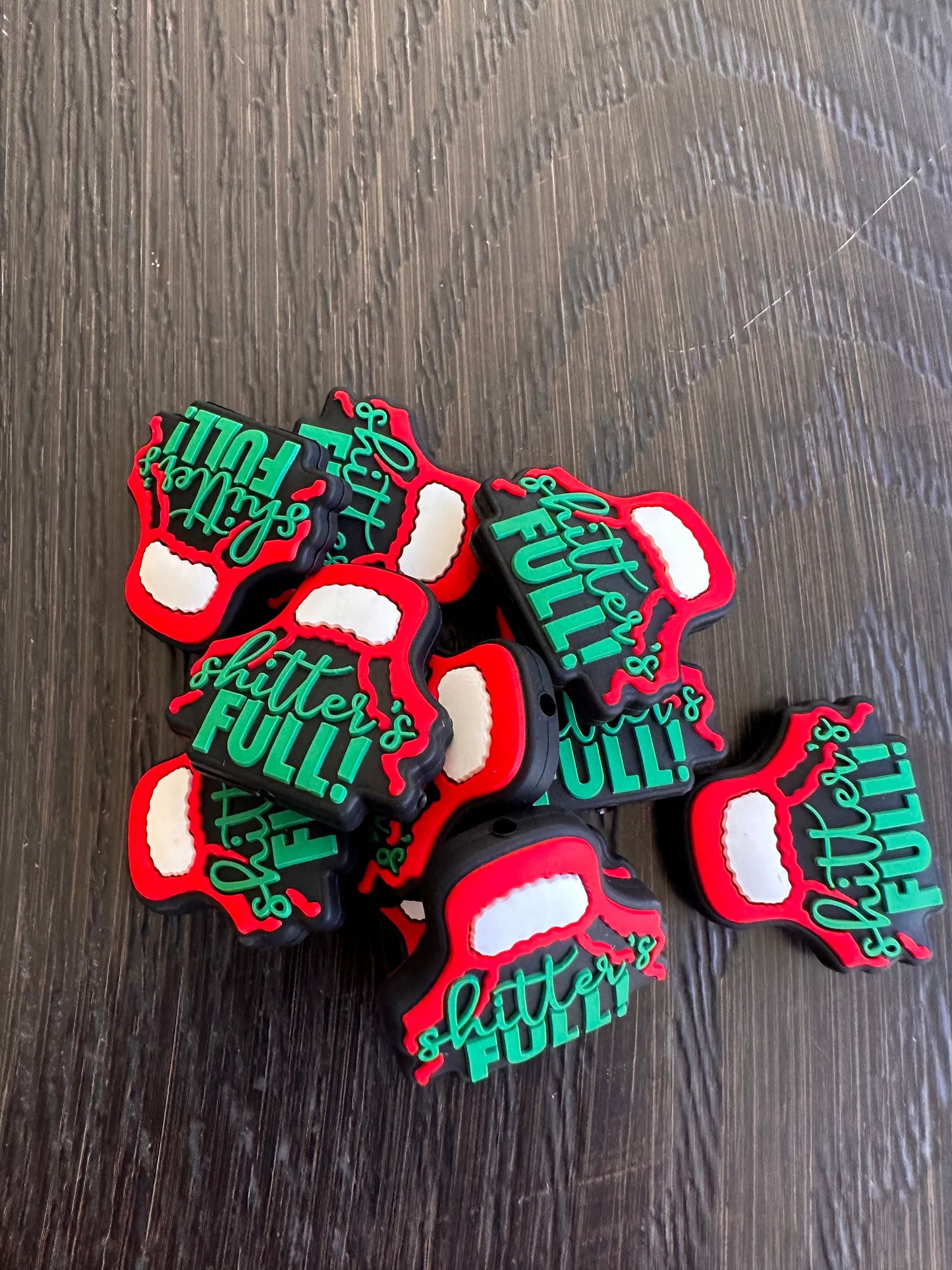 Christmas hat Focal Bead/ beadable pen/ Silicone bead/ keychain bead/