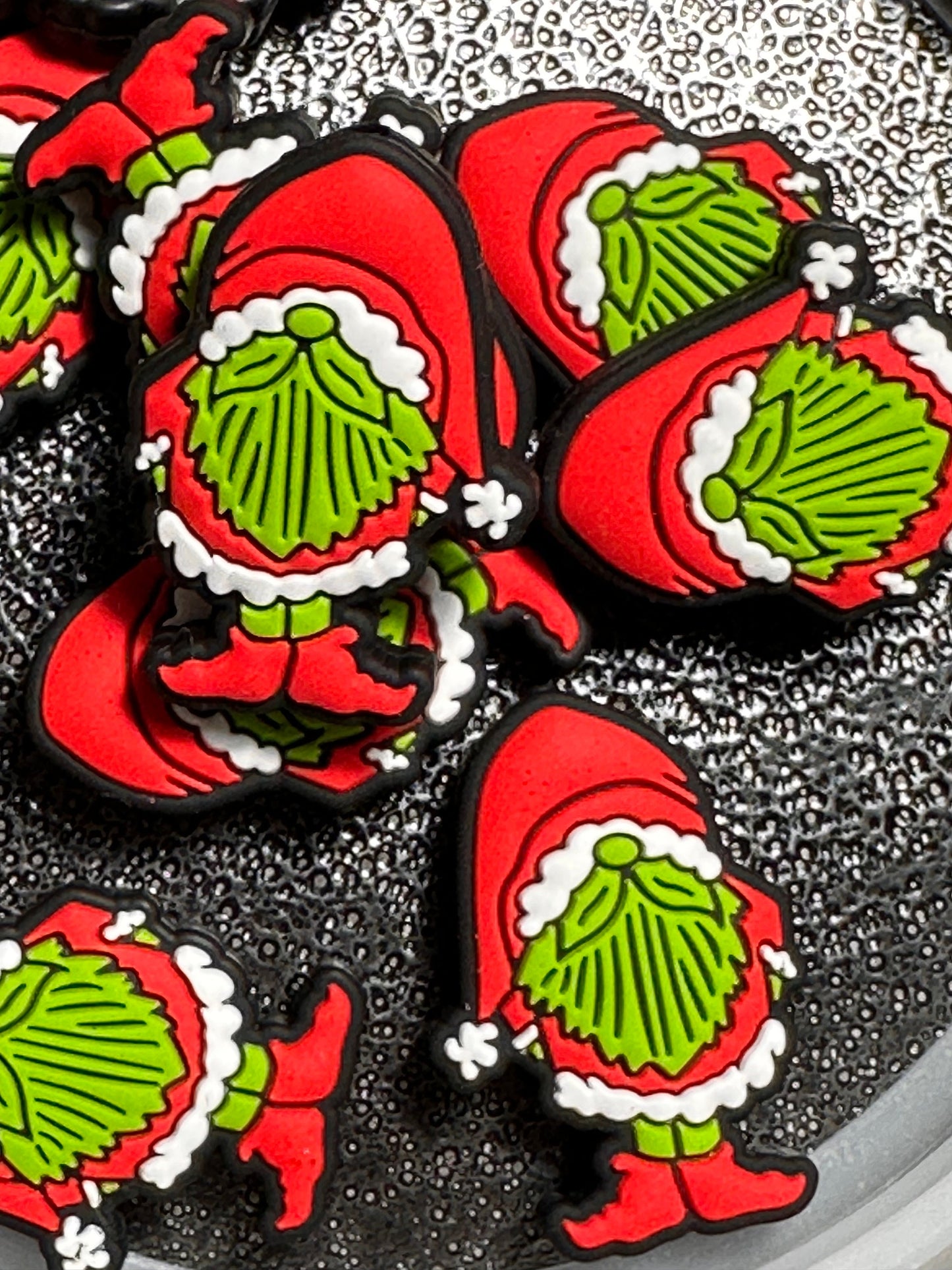 Santa Gnome/ Christmas/ Focal Bead/ beadable pen/ Silicone bead/ keychain bead/gnome Santa