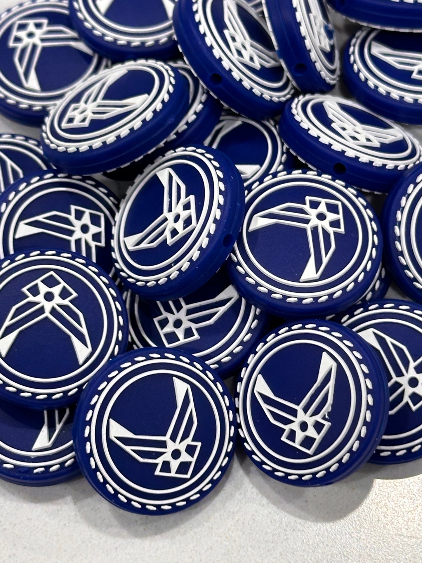 Military Air Force Focal Bead/ beadable pen/ Silicone bead/ keychain bead/ DIY