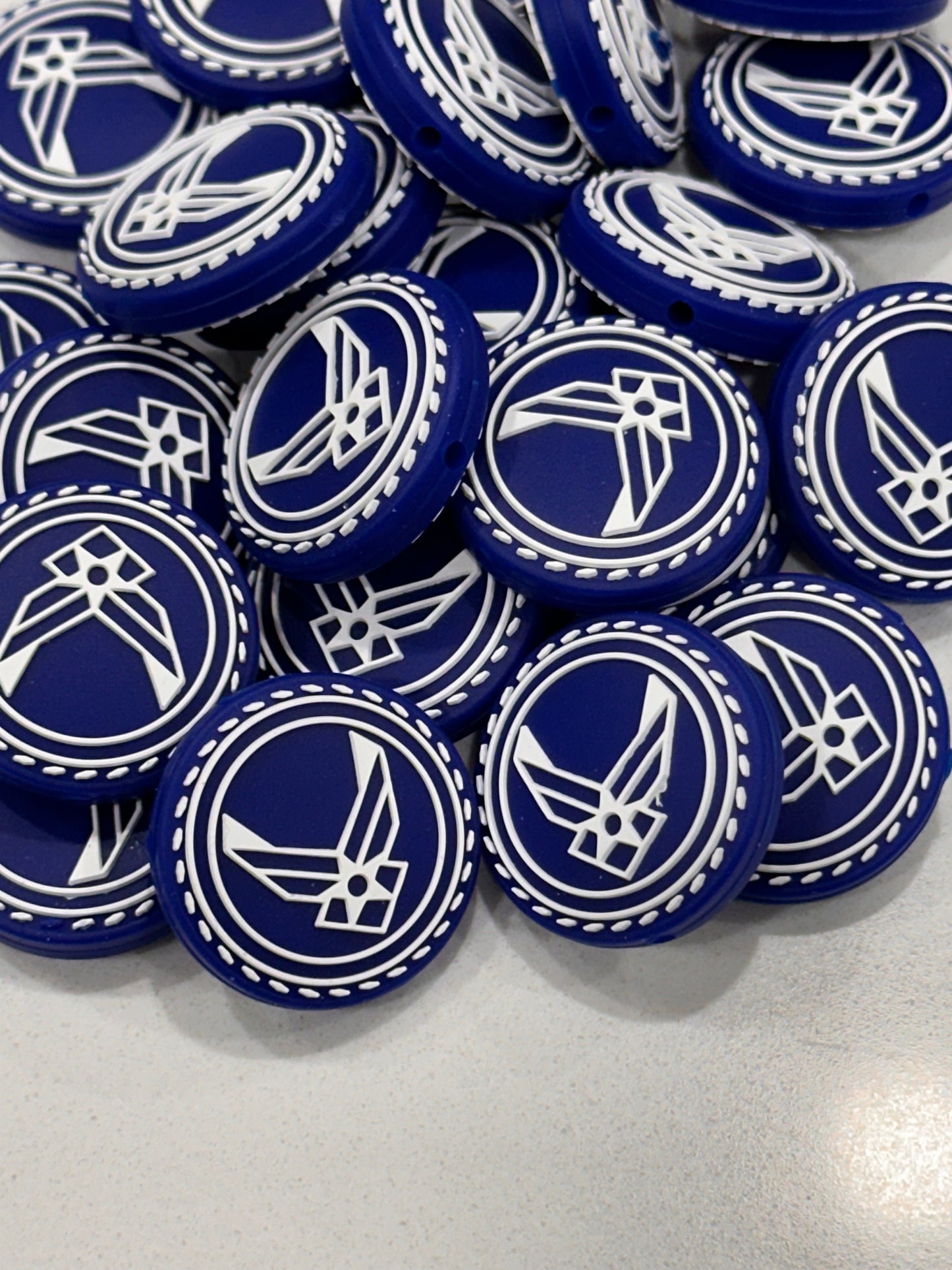 Military Air Force Focal Bead/ beadable pen/ Silicone bead/ keychain bead/ DIY