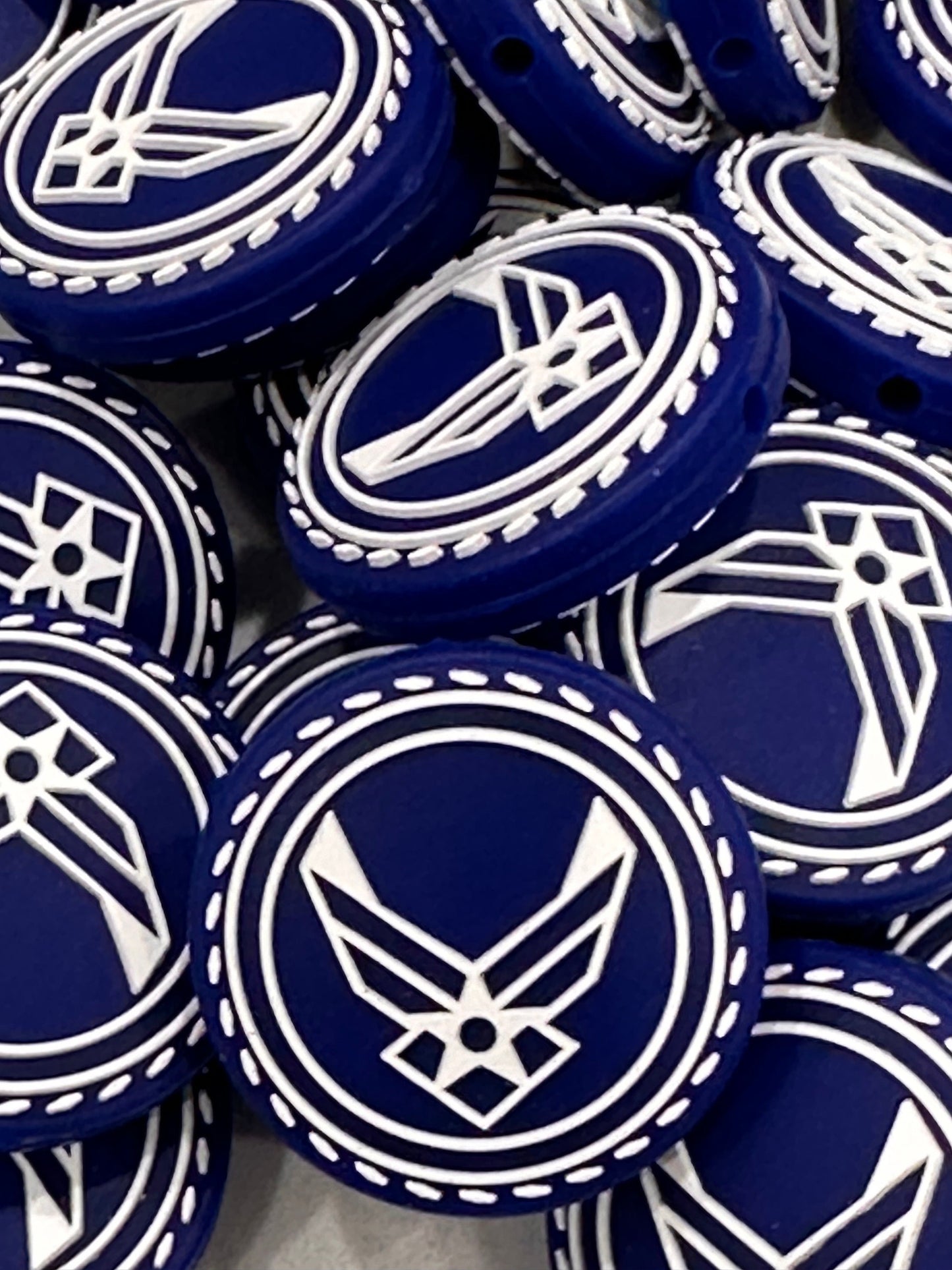 Military Air Force Focal Bead/ beadable pen/ Silicone bead/ keychain bead/ DIY