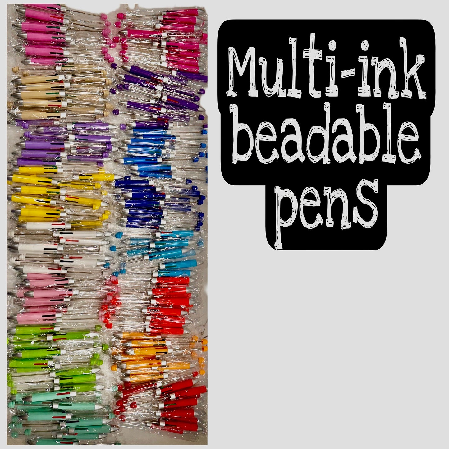New Style!/ DIY multi-colored ink beadable pens/ craft pens/ nurse/ click pen/ bling pen/ beadable pens/ ink pen/ DIY pen