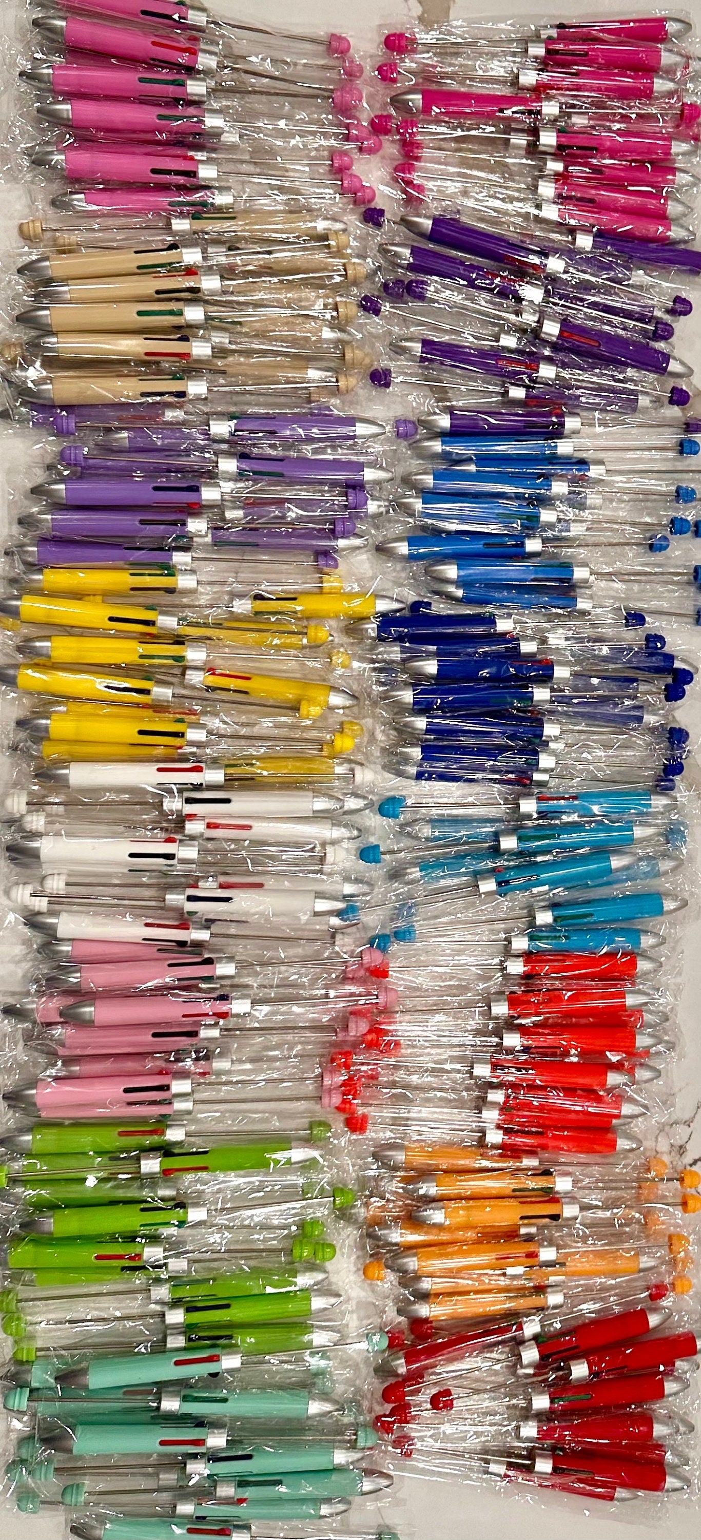 New Style!/ DIY multi-colored ink beadable pens/ craft pens/ nurse/ click pen/ bling pen/ beadable pens/ ink pen/ DIY pen