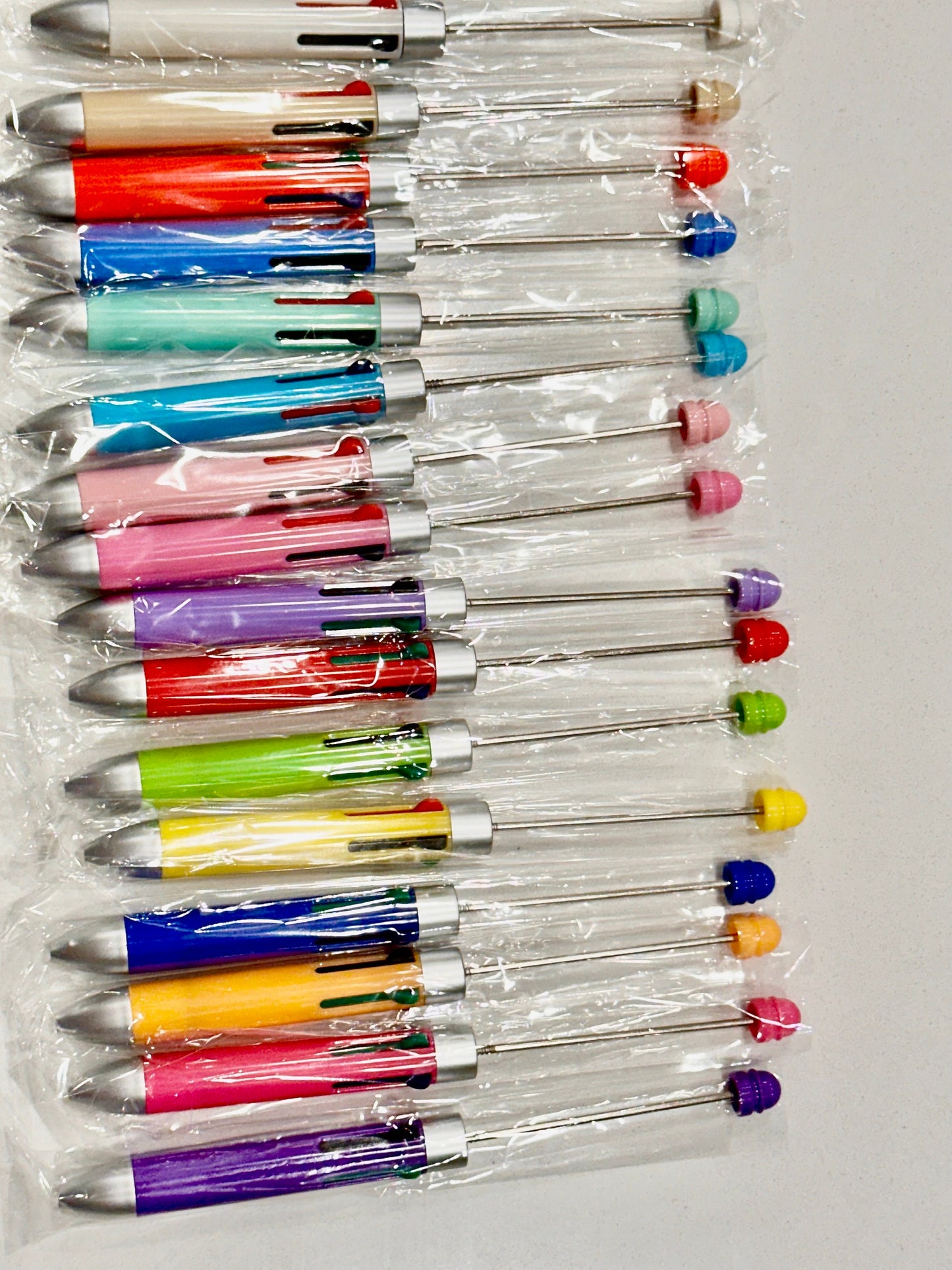 New Style!/ DIY multi-colored ink beadable pens/ craft pens/ nurse/ click pen/ bling pen/ beadable pens/ ink pen/ DIY pen