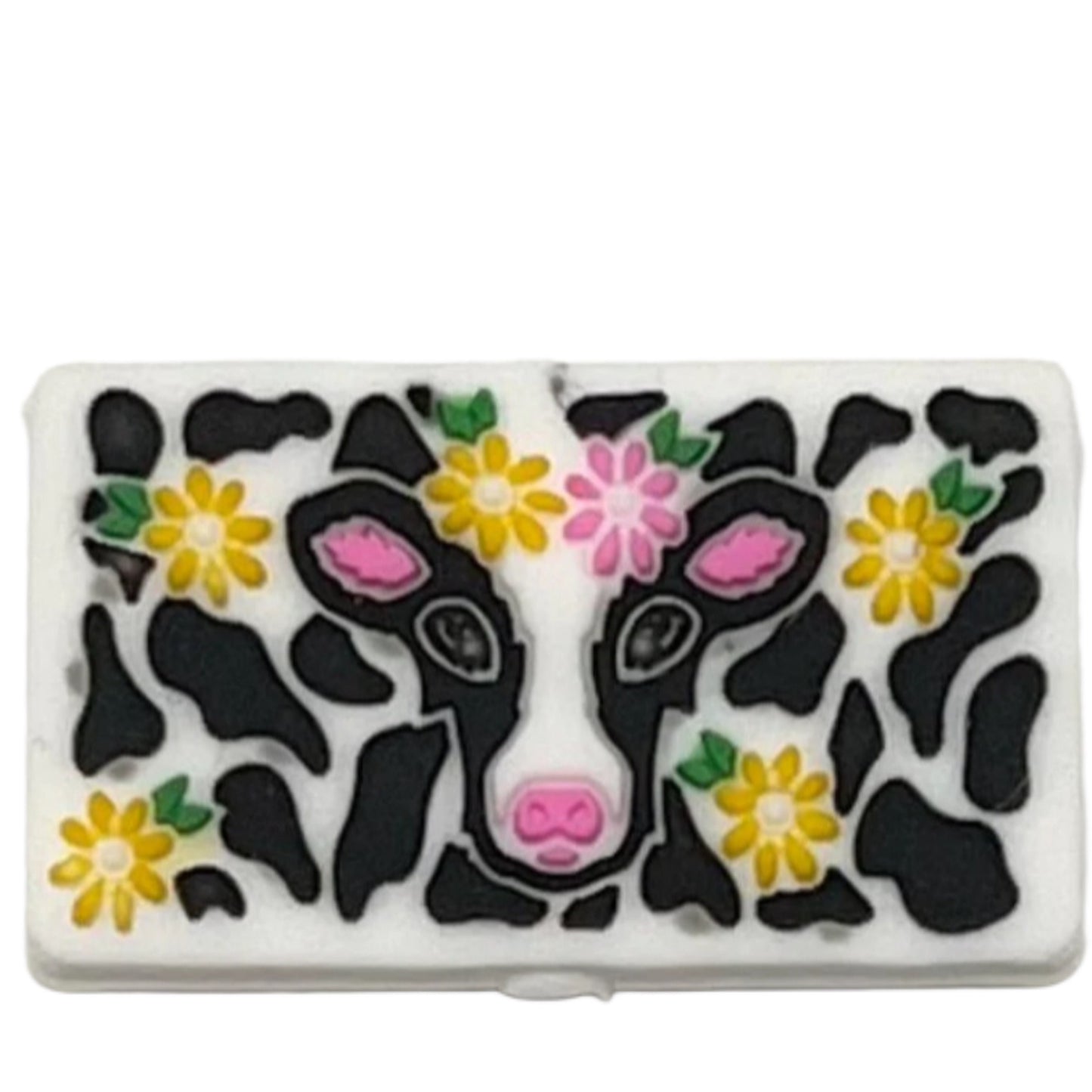 Cow / Focal Bead/ beadable pen/ Silicone bead/ keychain bead/ animal/