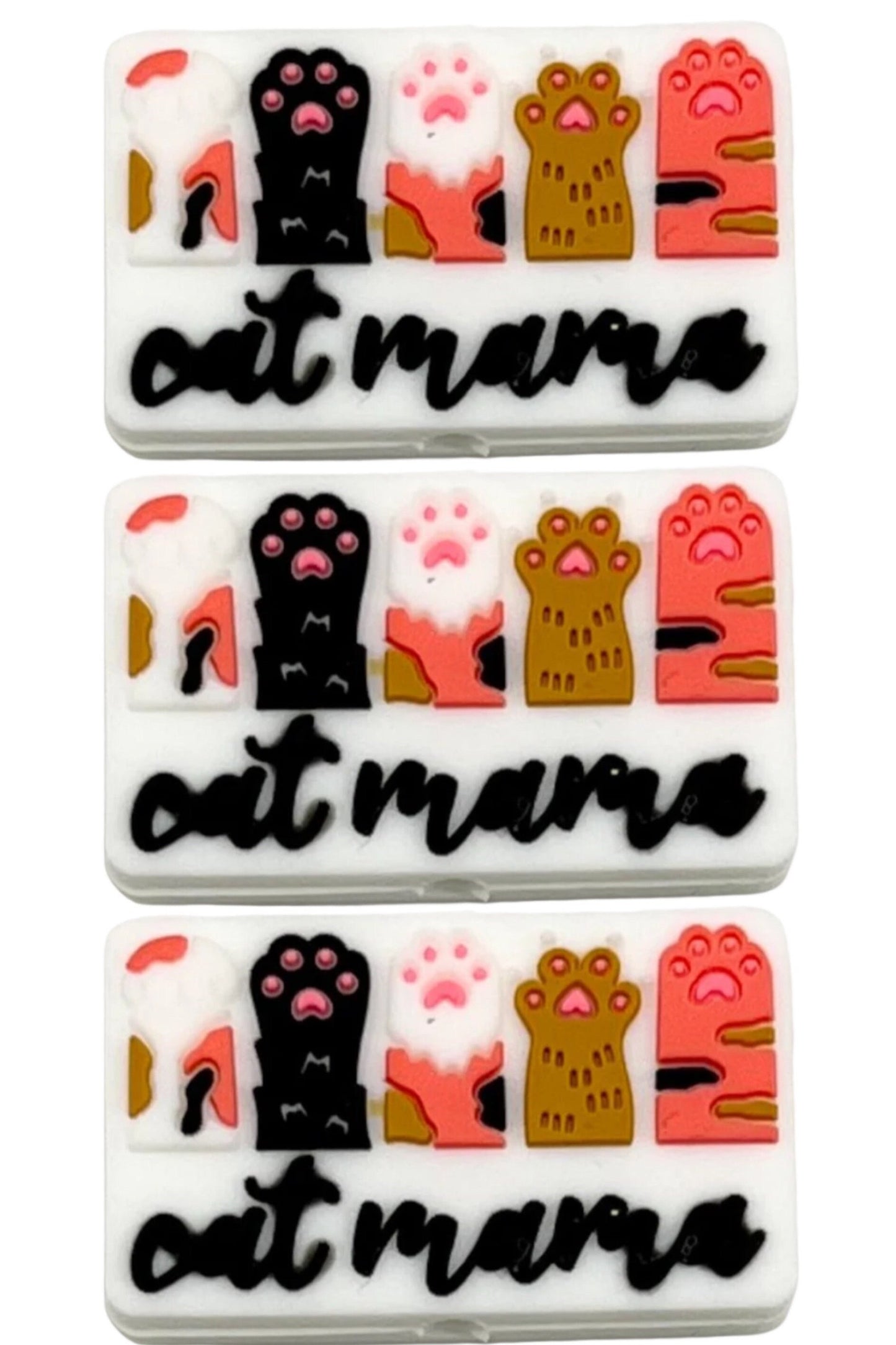 Cat paw / Focal Bead/ beadable pen/ Silicone bead/ keychain bead/ animal/