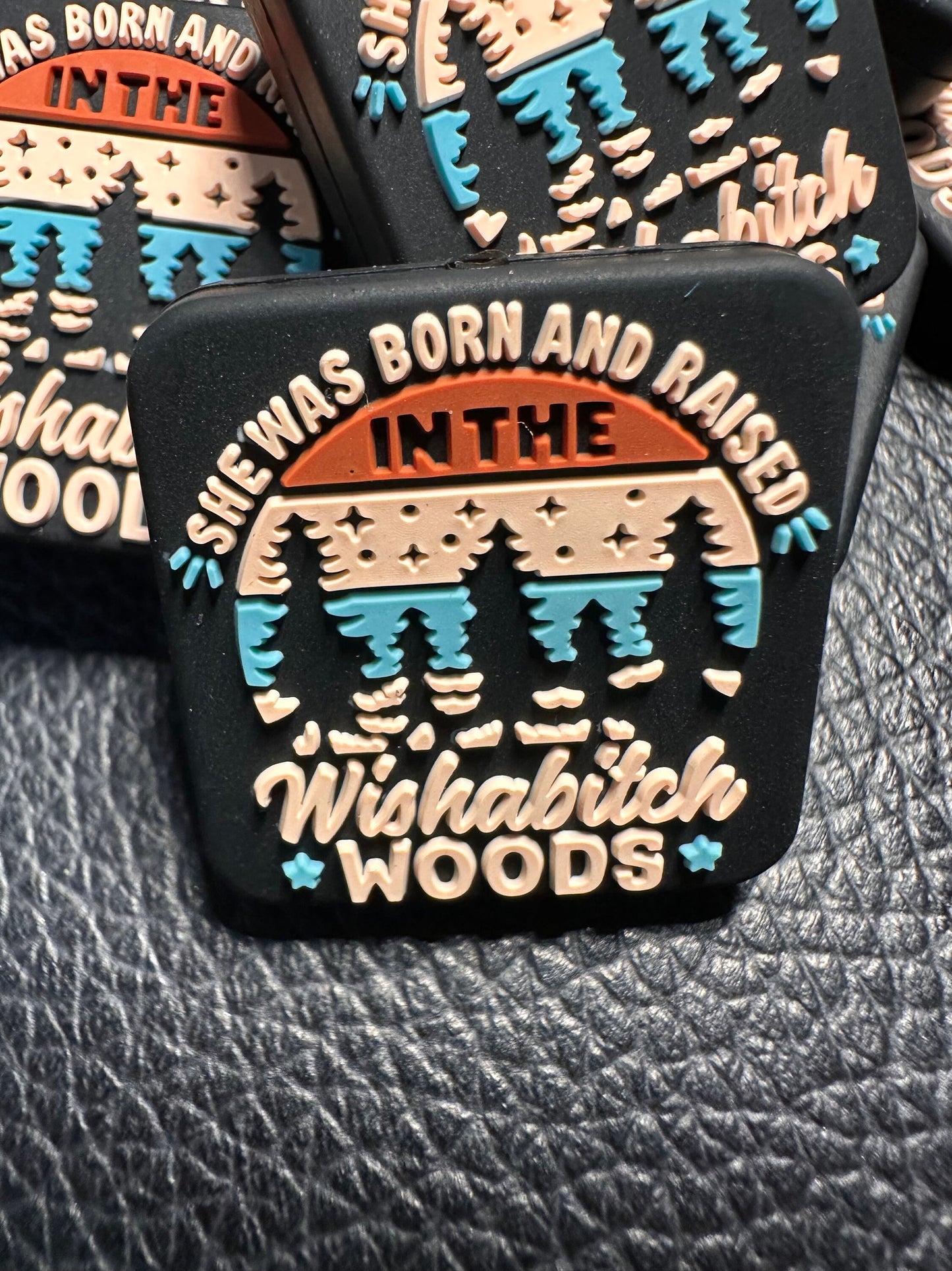 Woods Focal Bead/ beadable pen/ Silicone bead/ keychain bead/DIY/ western/outdoors/