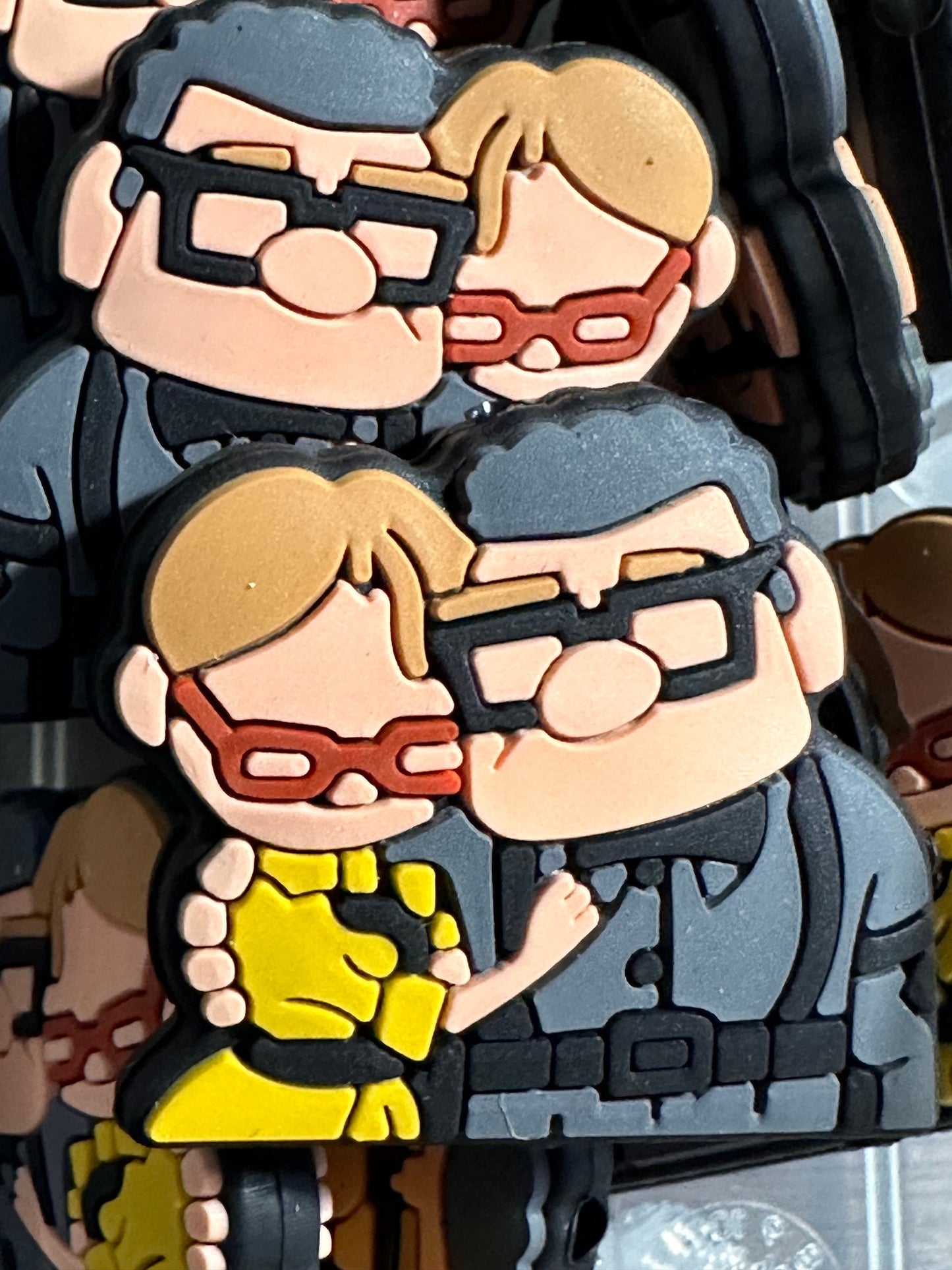 Old couple/Focal Bead/ beadable pen/ Silicone bead/ keychain beads/ married couple