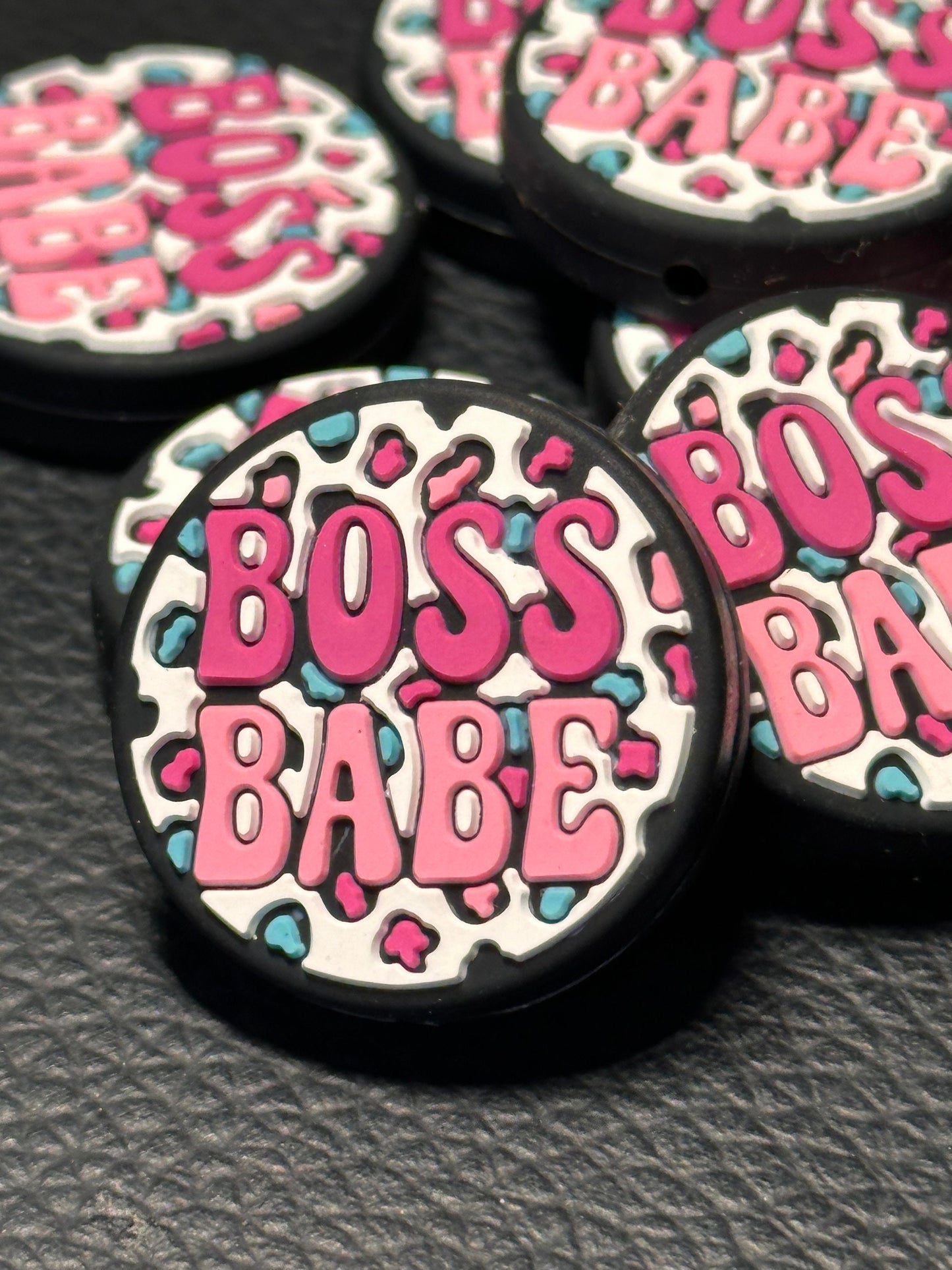 Boss babe/ Focal Bead/ beadable pen/ Silicone bead/ keychain bead/ DIY/boss/