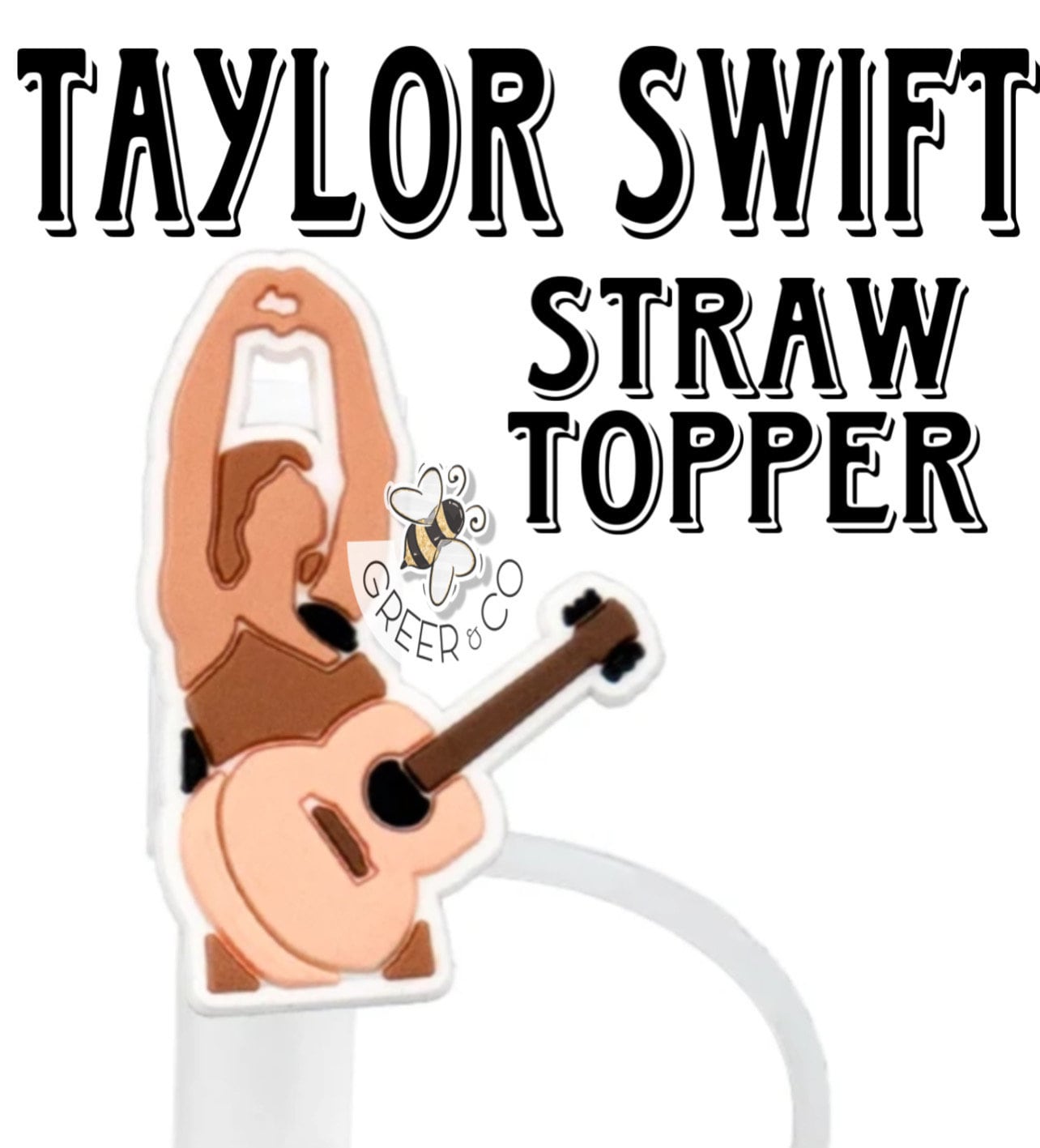 Taylor Swift Straw Cap Cover/ Reusable/ Tumbler/ Stan Cup Accessories/ TS/Swiftie/ 10mm/ Straw Topper/ fits 30&40oz Stanley cups