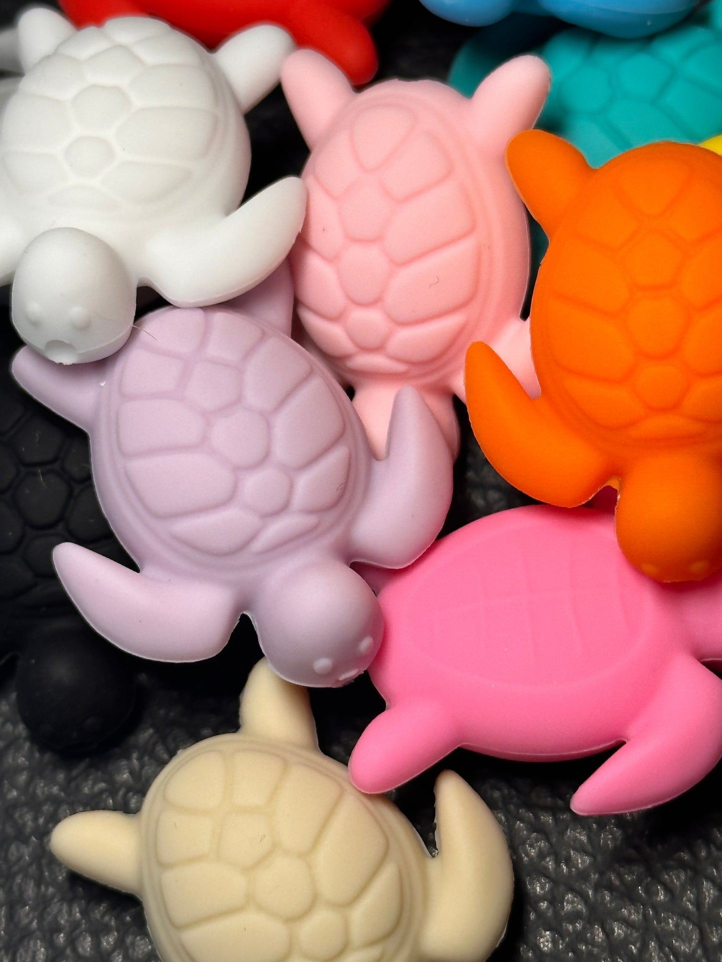 NEW Two turtle (2) Focal Beads/ beadable pen/ Silicone bead/ keychain bead / DIY/ turtle/tropical/ ocean/ beach