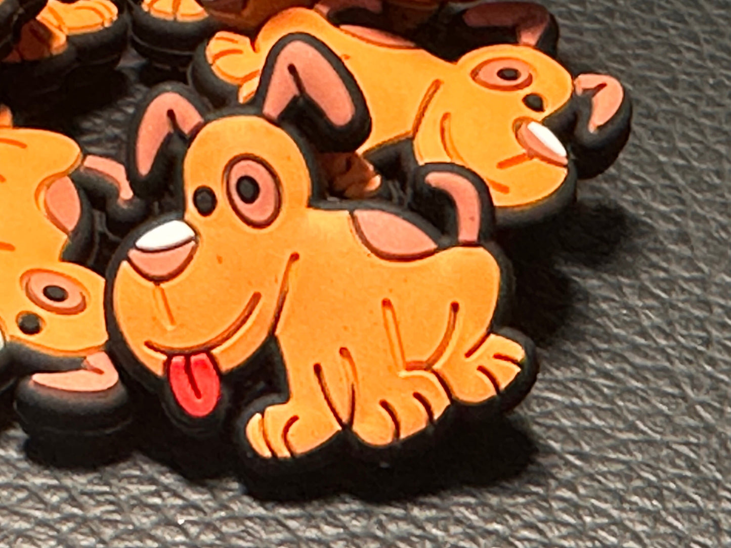 Spotted dog focal bead / Focal Bead/ beadable pen/ Silicone bead/ keychain bead/ DIY/ brown dog/