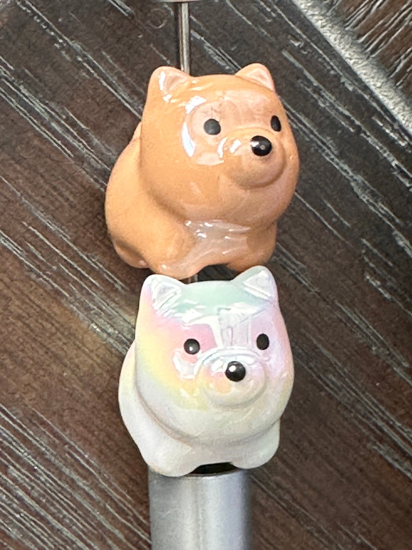 Animal shaped acrylic beads/ beads for beadable pen/ pig bead/ Pomeranian bead/ Sheep bead/ Lamb bead/ keychain bead/Jewelry bead/ DIY/Dog/